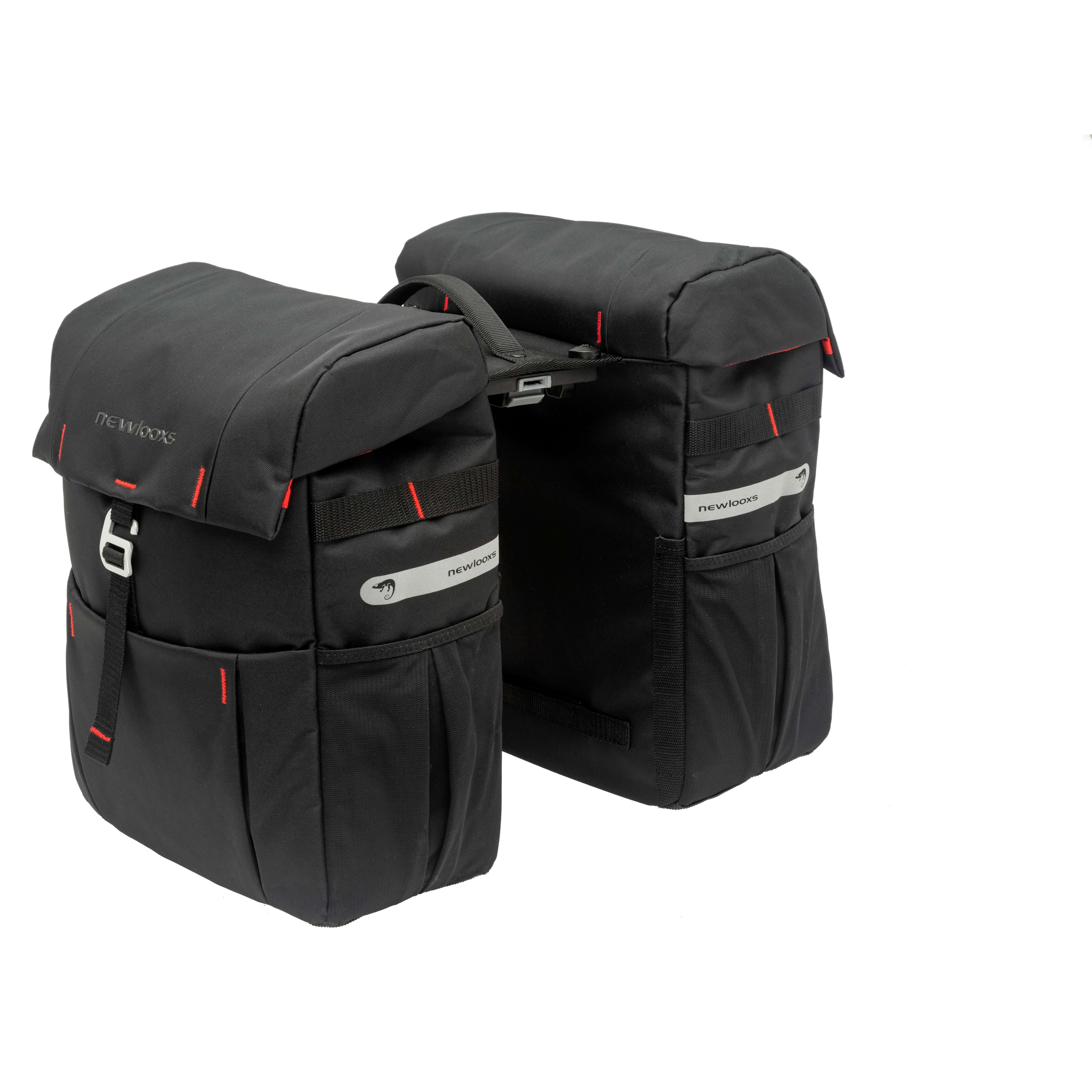 New Looxs fietstas dubbel Vigo black MIK 37L AE-trading