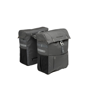 New Looxs fietstas dubbel Vigo grey MIK 37L - AE-trading