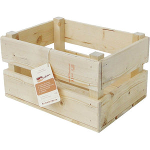 Fietskrat B1 blank vuren hout 40x30x24cm - AE-trading