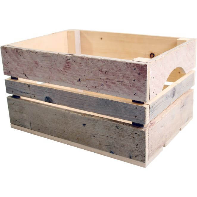 Fietskrat B7 steigerhout 40x30x24cm - AE-trading