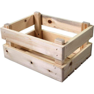 Fietskrat mini blank vuren hout 30x23x15,5cm - AE-trading