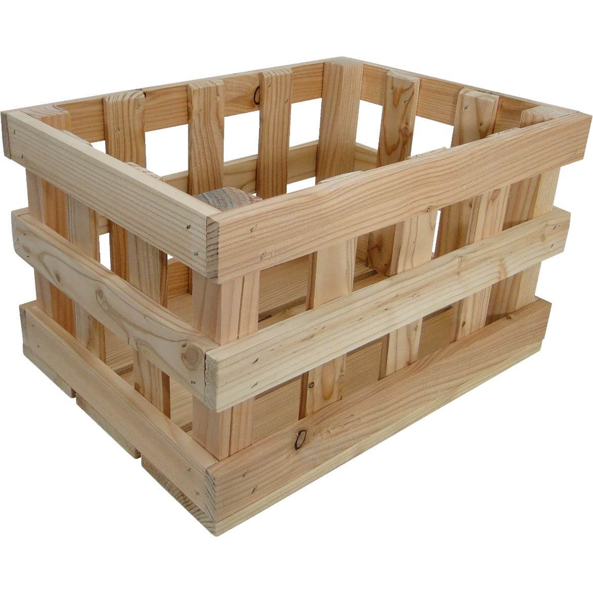 Fietskrat houten raster 20L 40x29x24cm - AE-trading