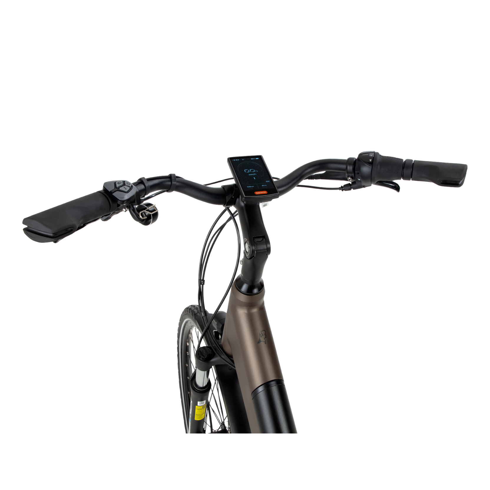 BSP Topaz M – Elektrische Stadsfiets 28 inch – Bafang M420 Middenmotor – 470Wh Intube Accu – Shimano Nexus 7 – Dark Oak - AE-trading