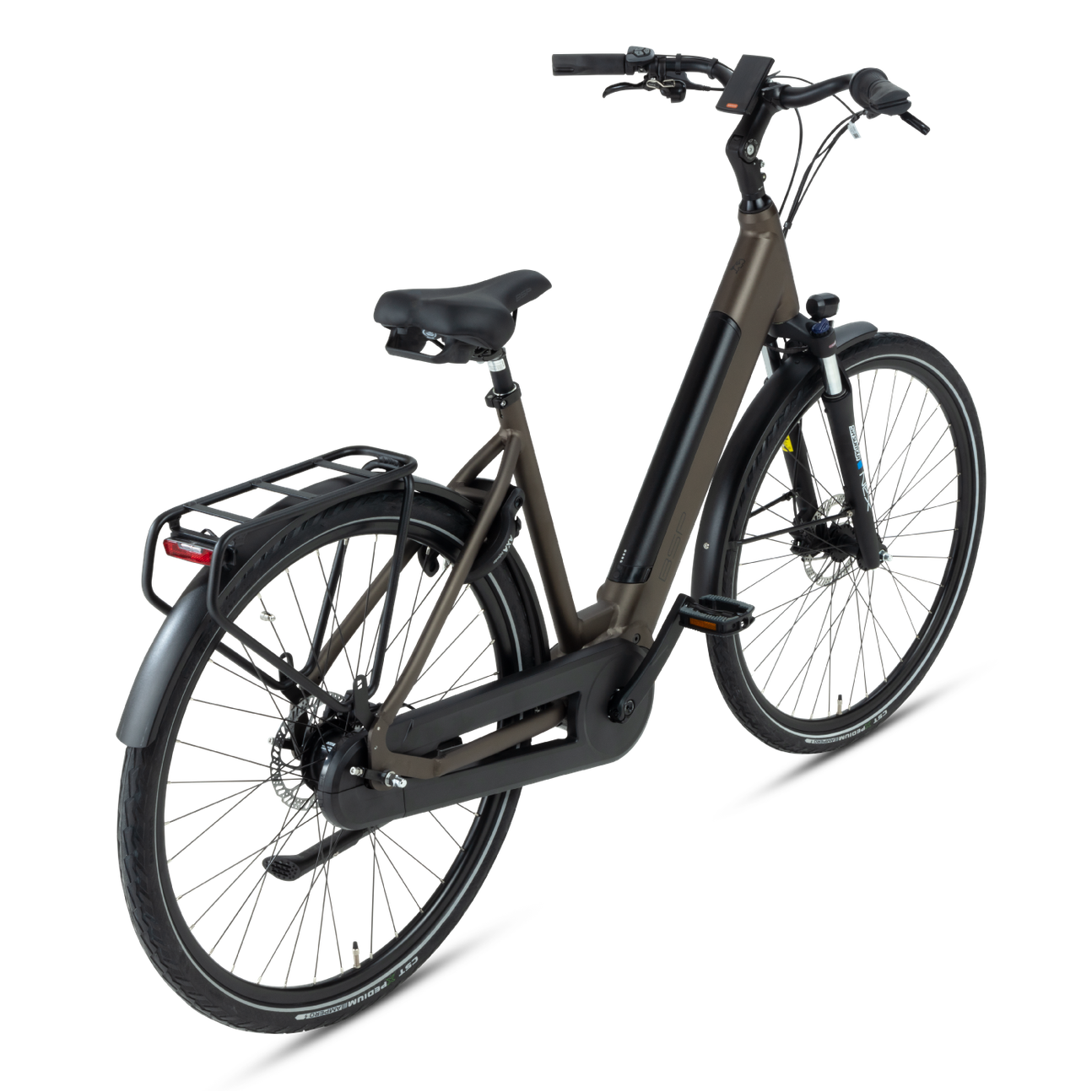 BSP Topaz M – Elektrische Stadsfiets 28 inch – Bafang M420 Middenmotor – 470Wh Intube Accu – Shimano Nexus 7 – Dark Oak - AE-trading