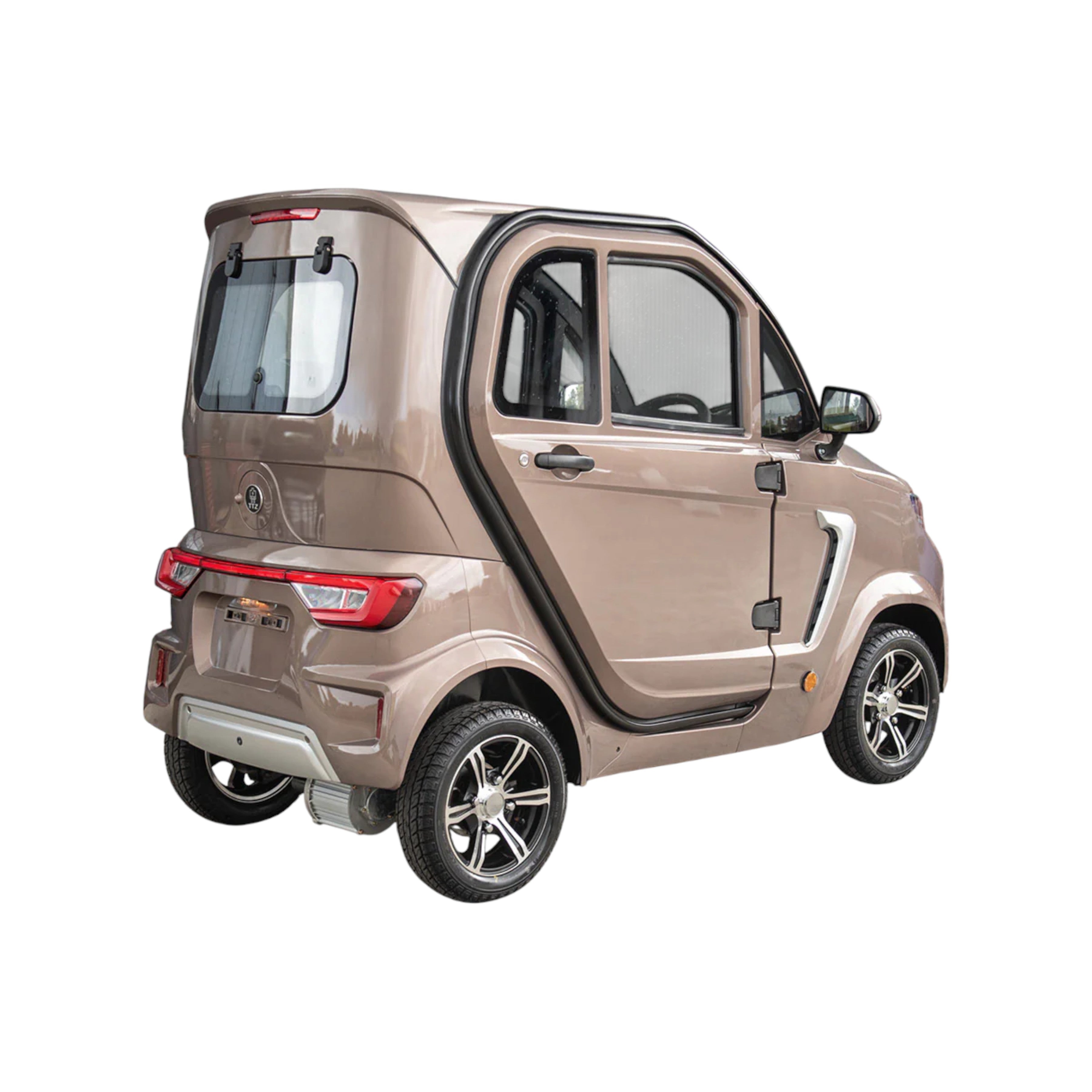 TTZ Electric invalidevoertuig 2.0 - Bronzer - Elektrische invalide wagen rijbewijs vrij - 45 km/u - Canta auto - AE-trading