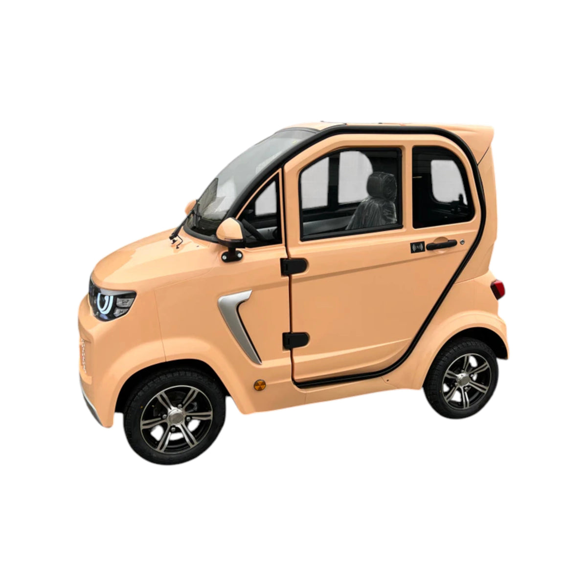 TTZ Electric invalidevoertuig 2.0 - Bruin/Oranje - Elektrische invalide wagen rijbewijs vrij - 45 km/u - Canta auto - AE-trading