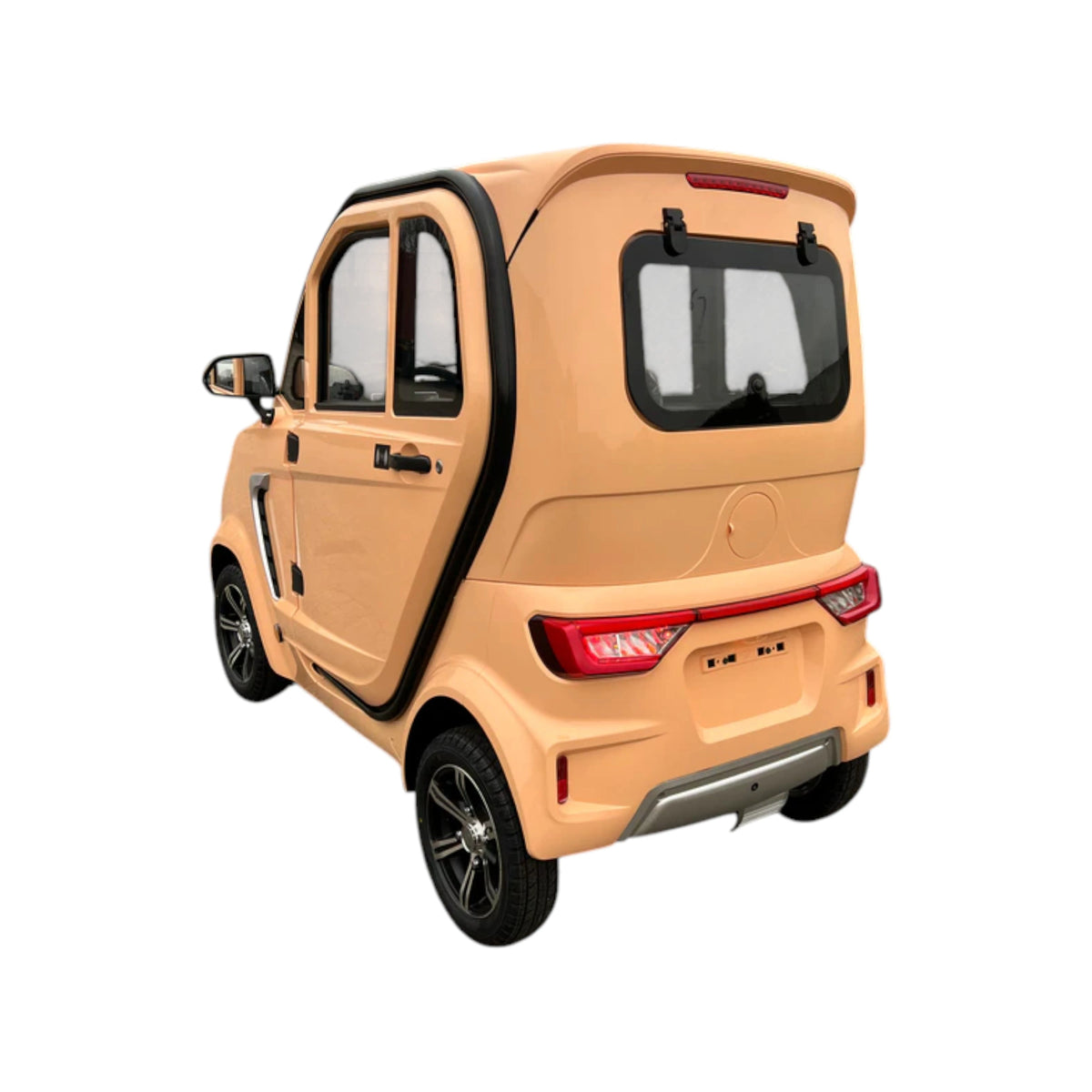 TTZ Electric invalidevoertuig 2.0 - Bruin/Oranje - Elektrische invalide wagen rijbewijs vrij - 45 km/u - Canta auto - AE-trading