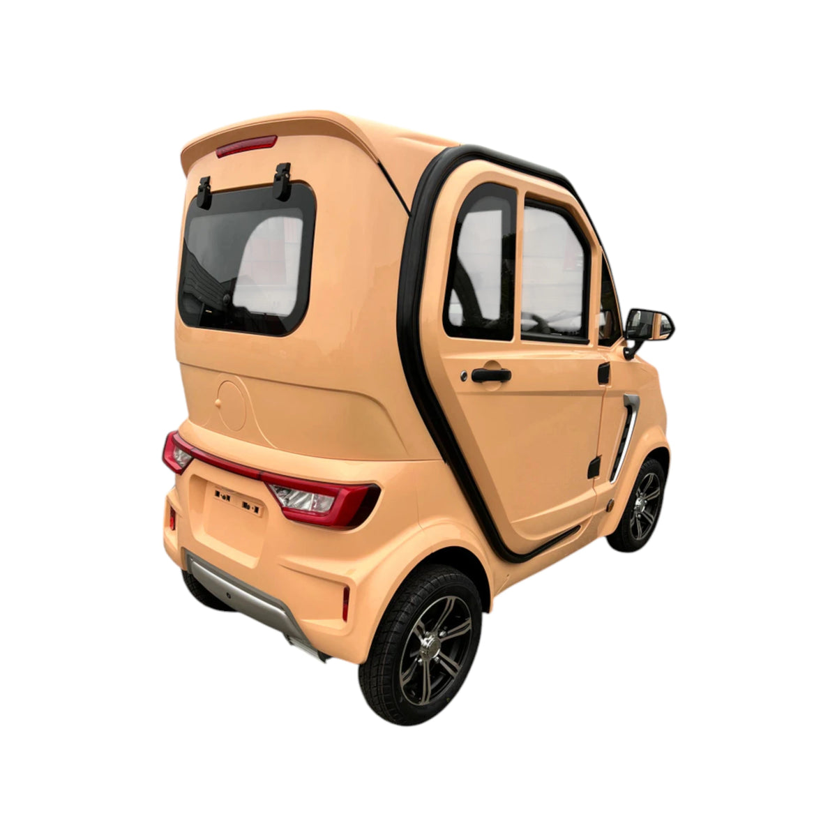 TTZ Electric invalidevoertuig 2.0 - Bruin/Oranje - Elektrische invalide wagen rijbewijs vrij - 45 km/u - Canta auto - AE-trading