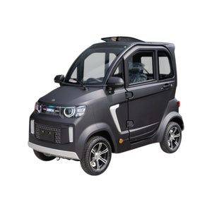 TTZ Electric invalidevoertuig 2.0 - Mat Zwart - Elektrische invalide wagen rijbewijs vrij - 45 km/u - Canta auto - AE-trading
