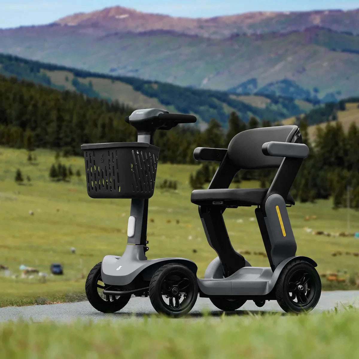 TTZ Opvouwbare Elektrische Scootmobiel - Grijs - AE-trading