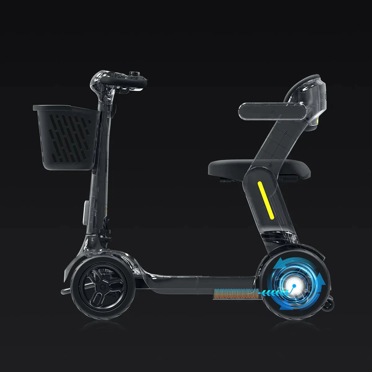 TTZ Opvouwbare Elektrische Scootmobiel - Grijs - AE-trading