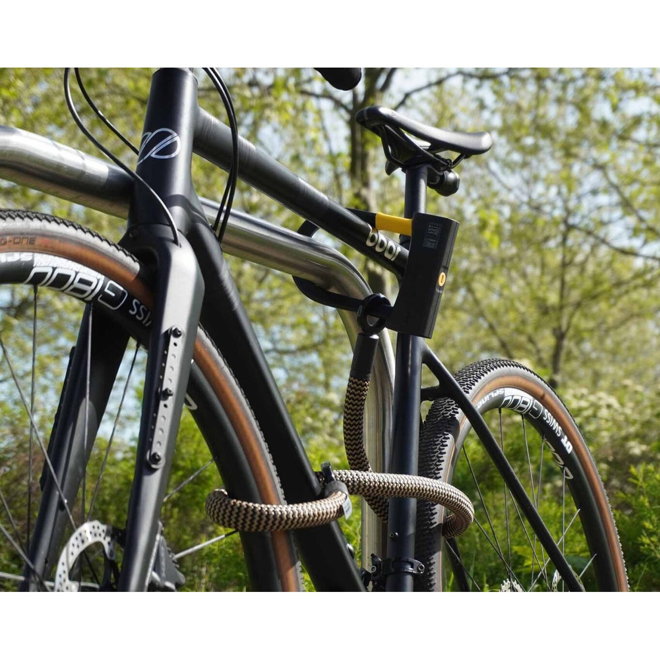 Texlock Eyelet – Beige/Zwart – L (160cm) – D-slot - AE-trading