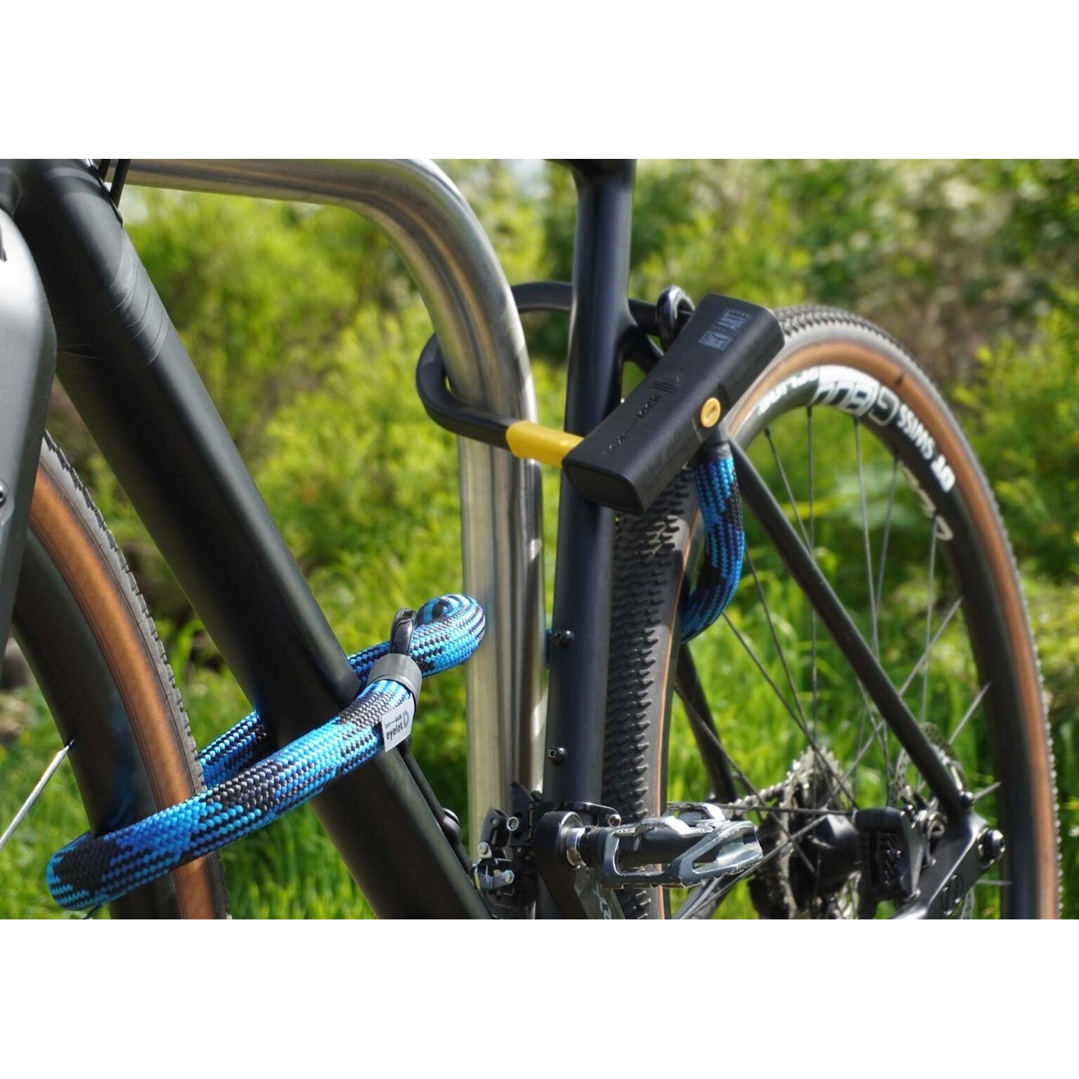 Texlock Eyelet – Blauw/Zwart – L (160cm) – D-slot - AE-trading