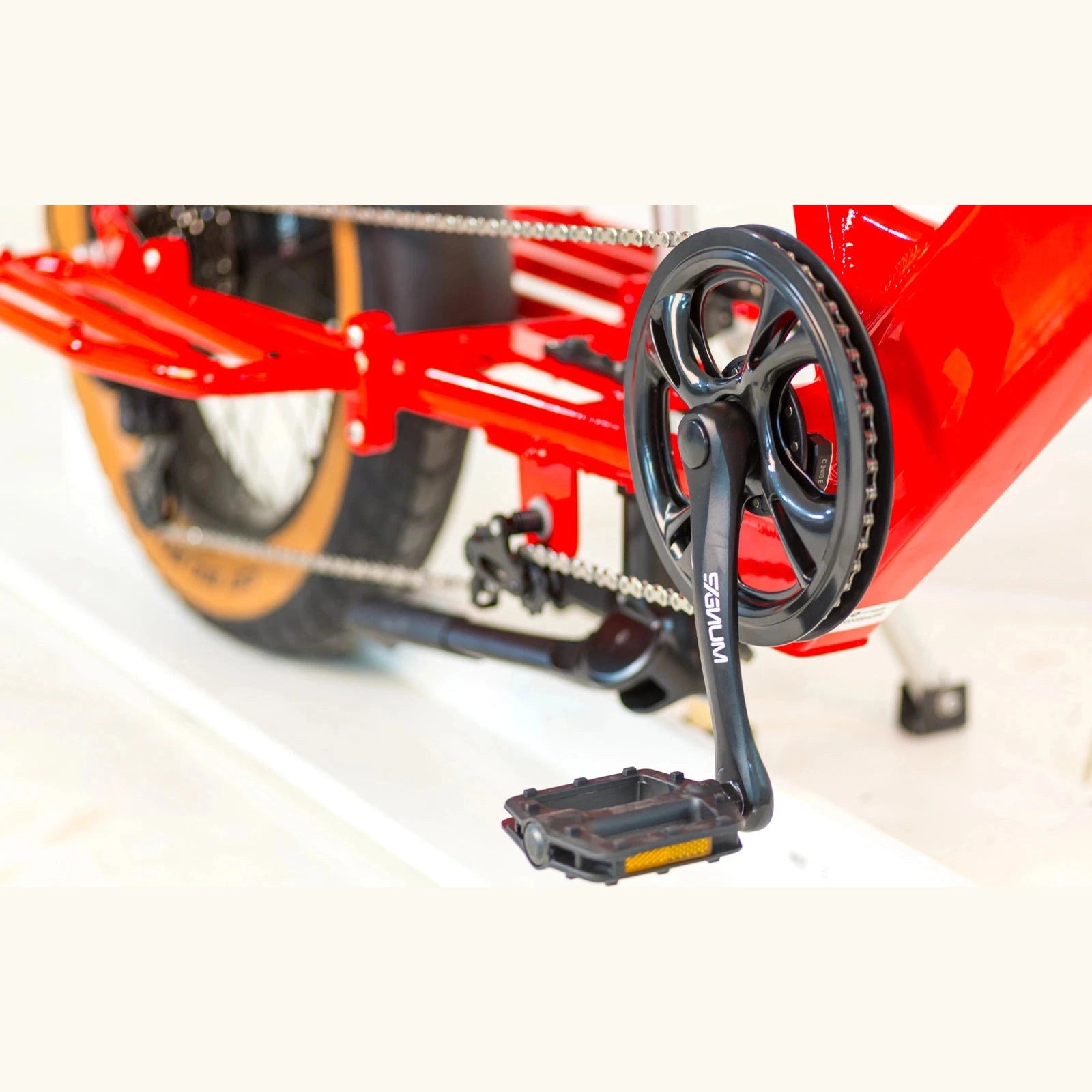 Tomos E-Cargo Fat 2 Longtail Fatbike - Rood - AE-trading