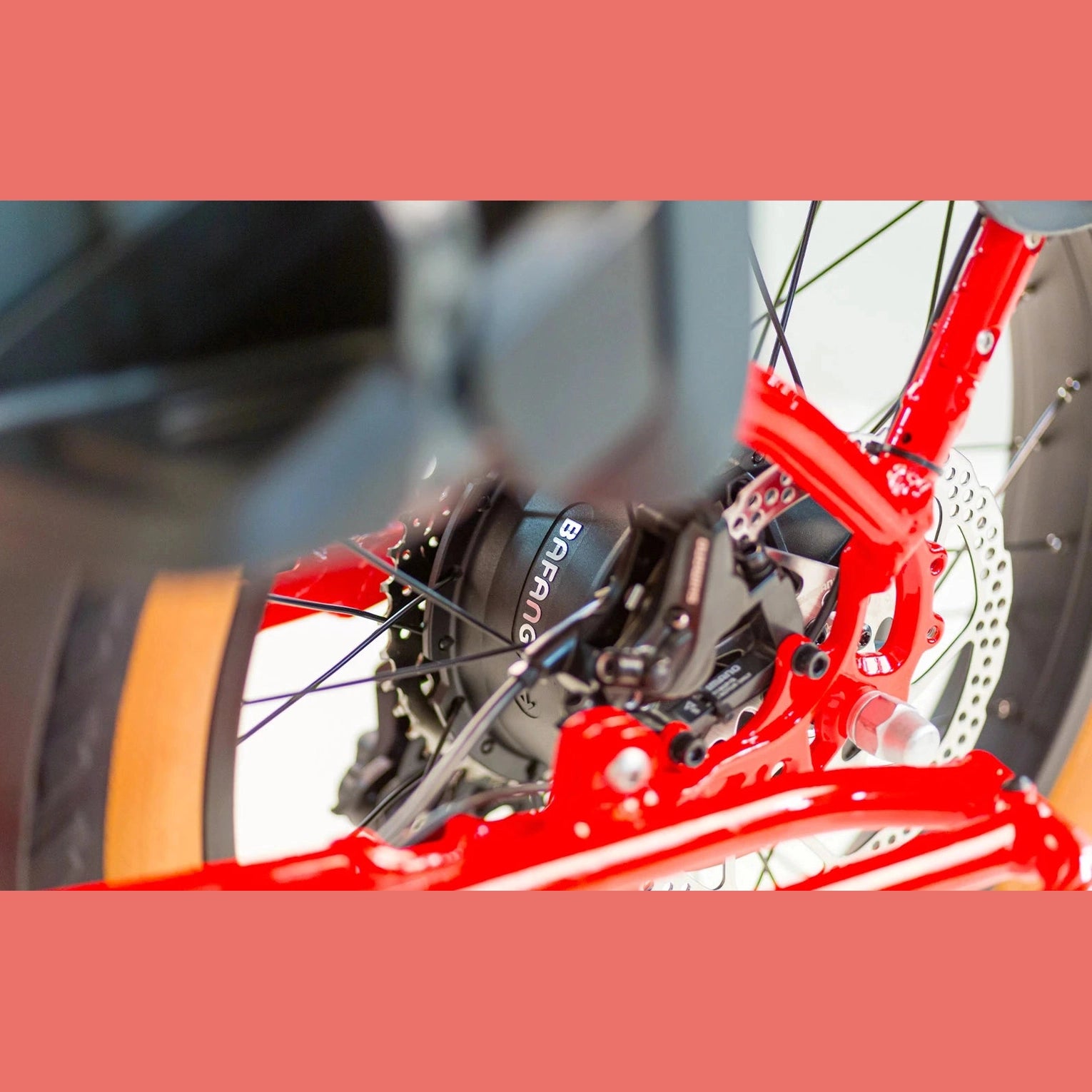 Tomos E-Cargo Fat 2 Longtail Fatbike - Rood