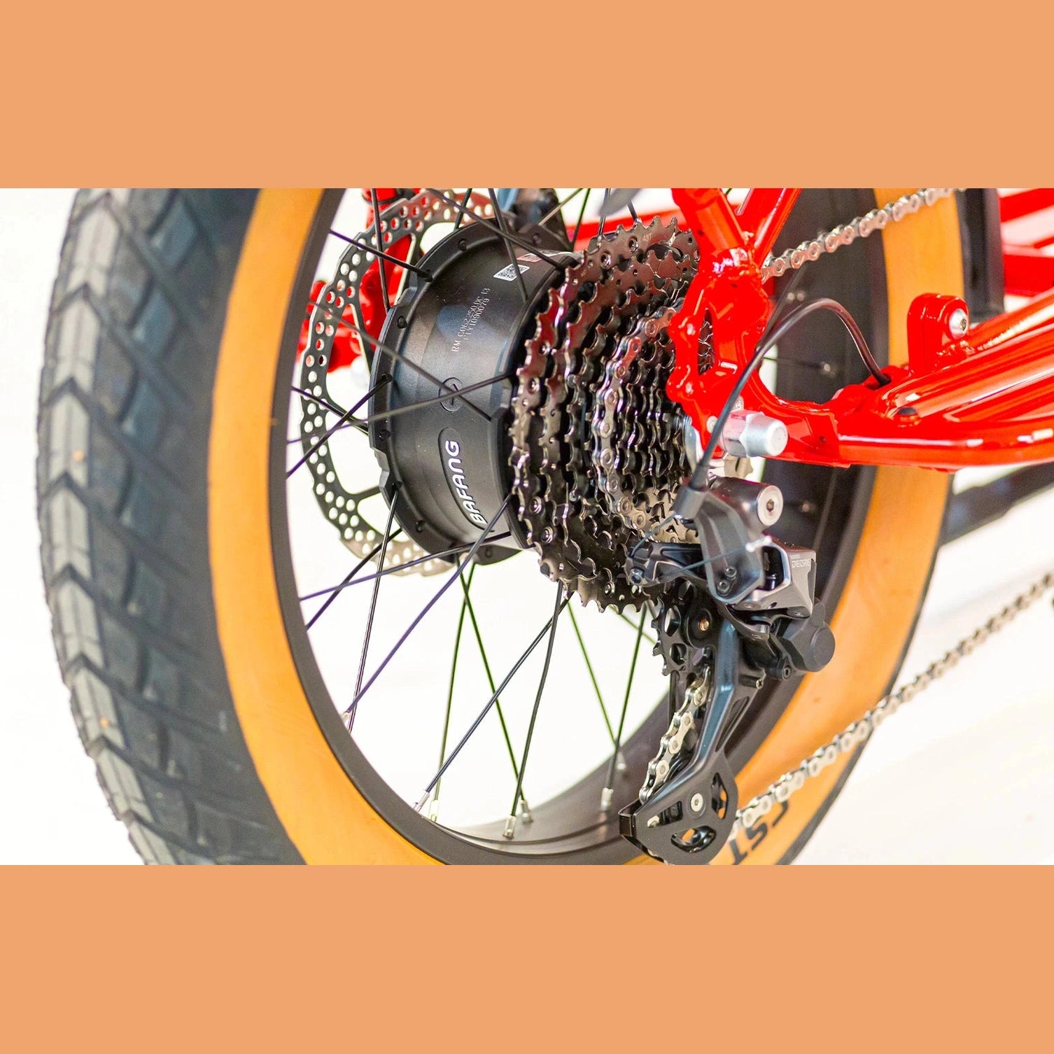 Tomos E-Cargo Fat 2 Longtail Fatbike - Rood