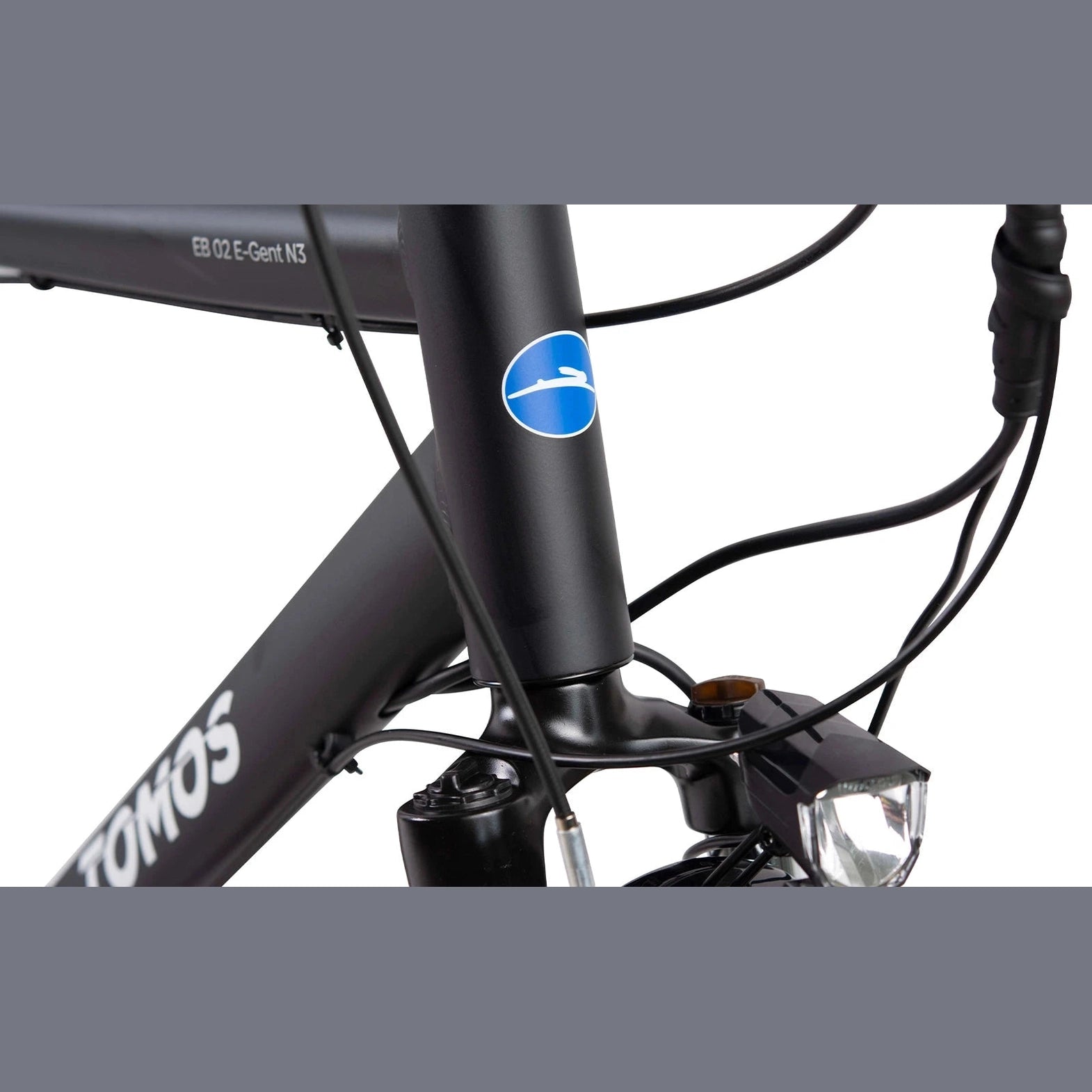 Tomos E-Gent Elektrische Fiets - Hoge Instap - Zwart