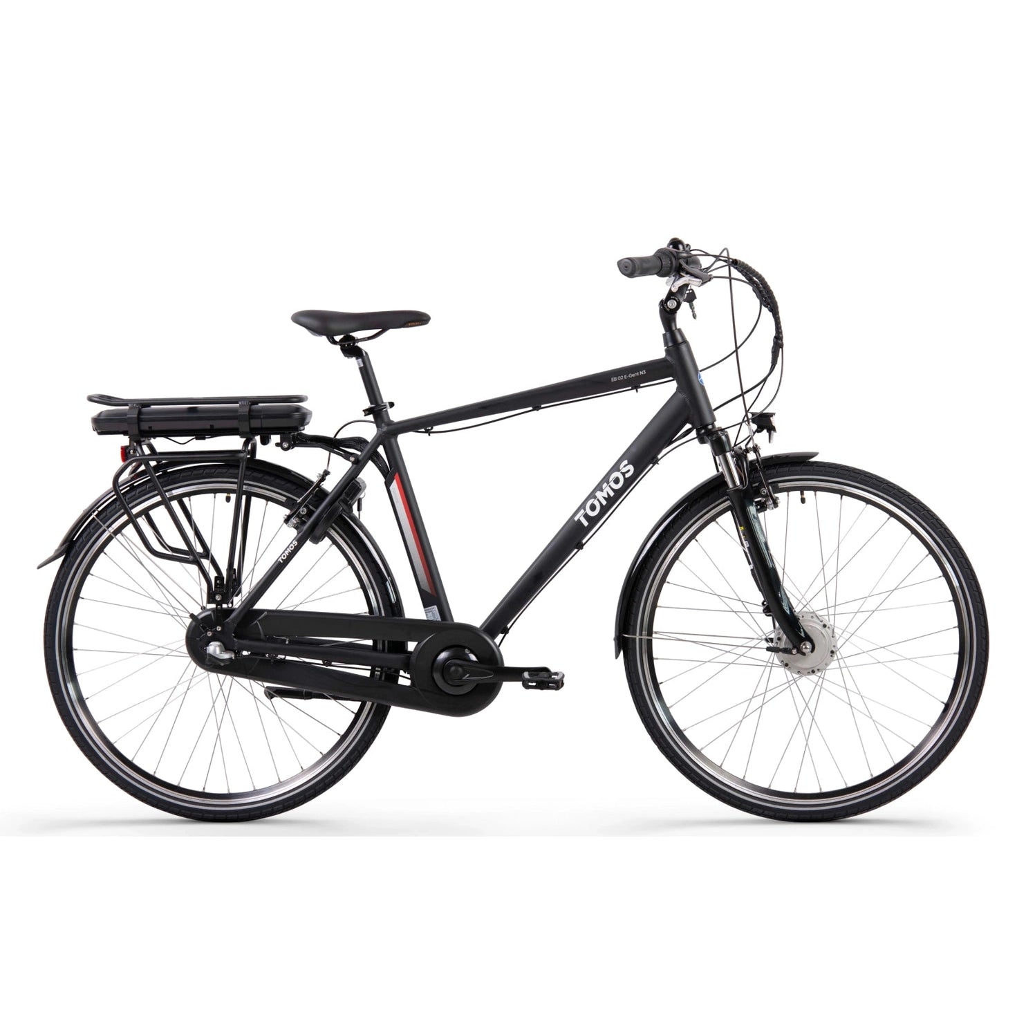 Tomos EB 02 E-Gent N3 – Elektrische Herenfiets – 28 inch – Ananda Voorwielmotor – Shimano Nexus 3 Versnellingen – 468 Wh Accu - AE-trading