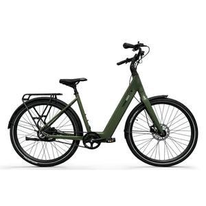 Tomos EB 03 elektrische damesfietsfiets Belt drive & krachtsensor - Olive green 50 cm - AE-trading