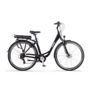 Tomos EB 05 - Elektrische Fiets - Glanzend Zwart - 28 inch - 50 cm - Accu 522Wh - 250W Ananda Voorwielmotor - Shimano Tourney 7 Versnellingen - V-Brake Remmen