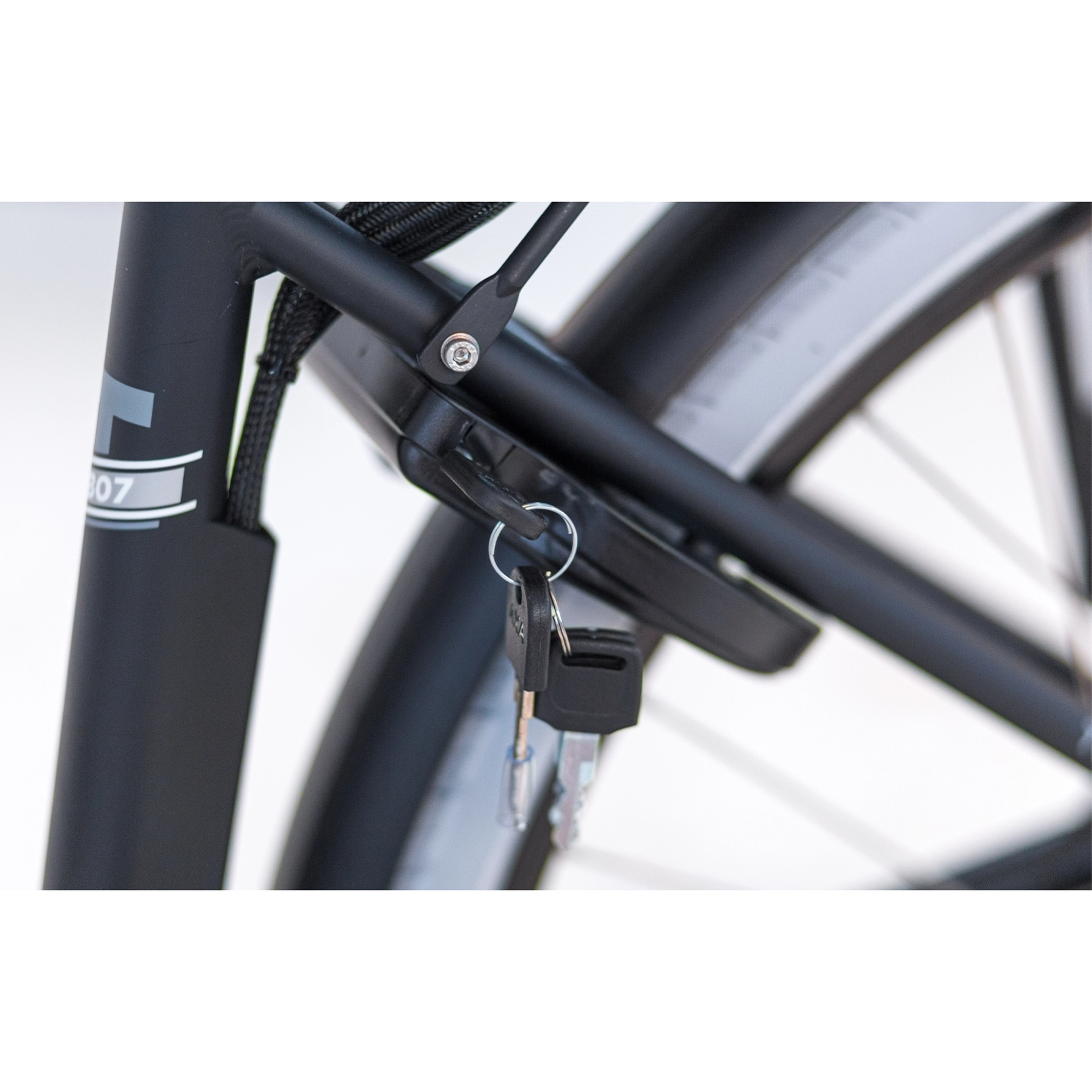 Tomos EB 07 - Elektrische Fiets - Mat Zwart - 28 inch - 50 cm - Accu 522Wh - 250W Ananda Voorwielmotor - Shimano Nexus 7 Versnellingen - Hydraulische Schijfremmen