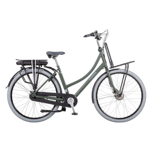 Tomos EB 09 - Elektrische Fiets - Mat Khaki - 28 inch - 50 cm - Accu 522Wh - 250W Ananda Voorwielmotor - Shimano Nexus 7 Versnellingen - Rollerbrakes