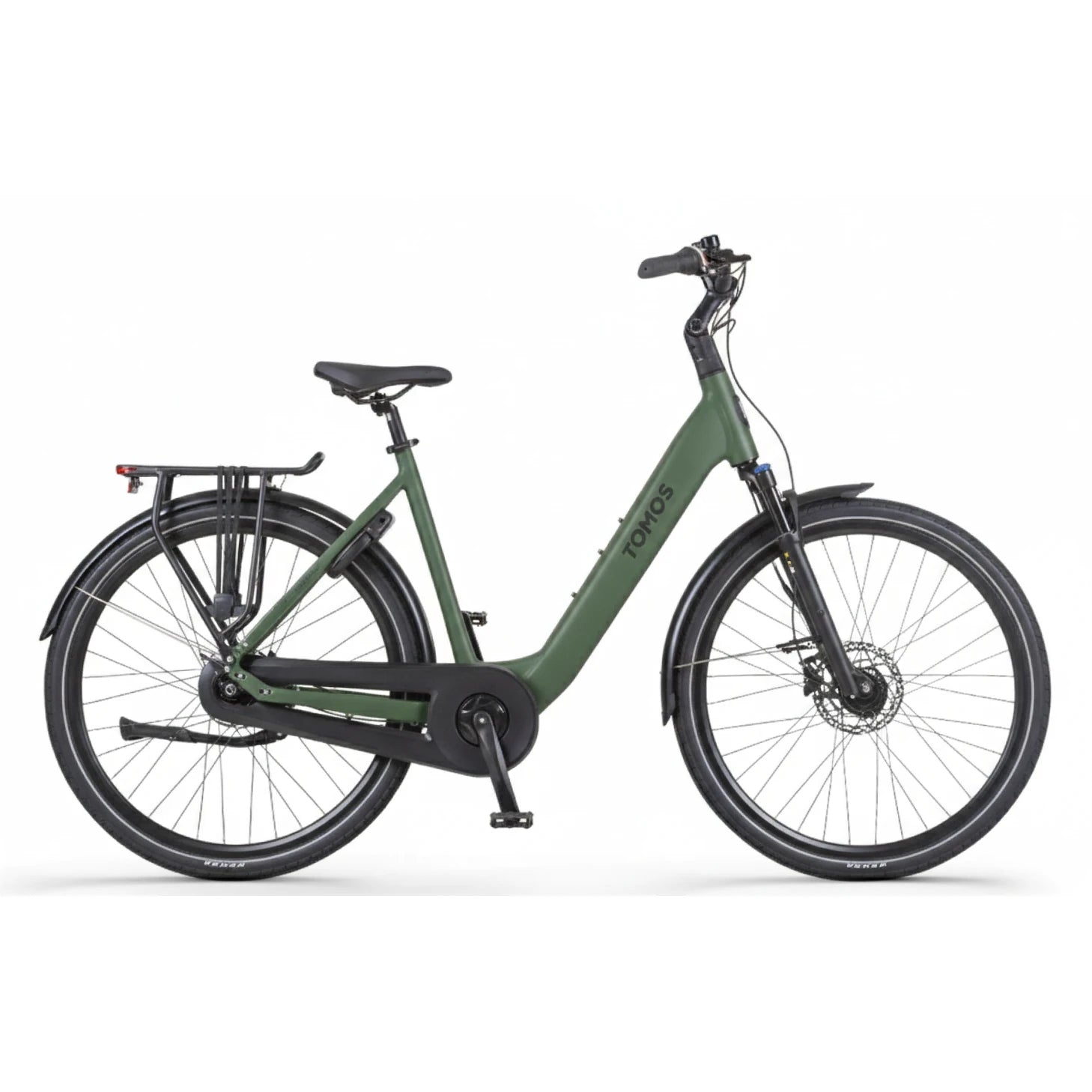 Tomos EB 14 - Military Green Matt - Lage Instap - 50m - 748Wh - AE-trading
