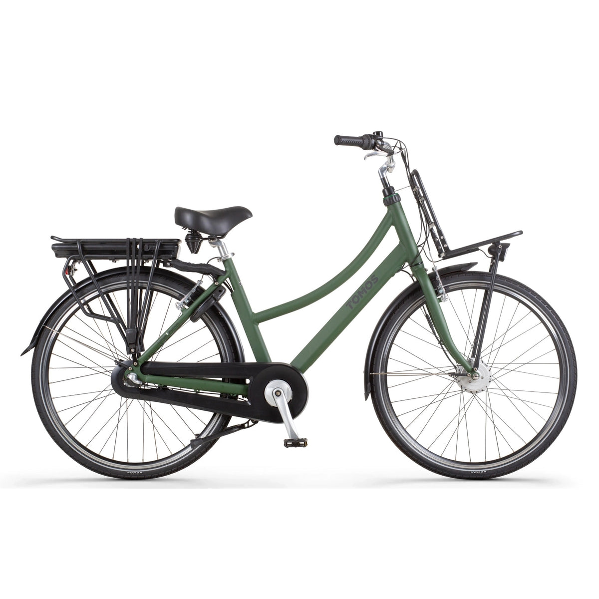 Tomos EB 15 - Elektrsiche Fiets - Mat Legergroen - 55 cm - AE-trading