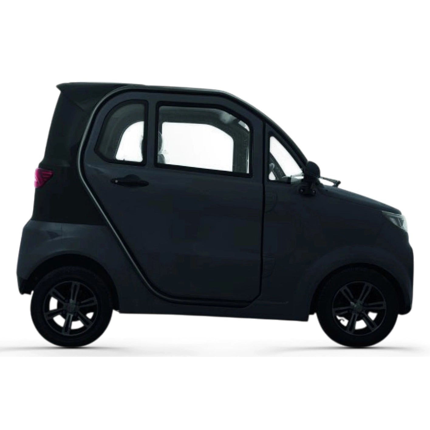 Tomos EC01 – Elektrische Brommobiel – Microcar 45 km/u – 2500W Motor – 100 km Actieradius – 2-zitter met Luxe Uitvoering - Zwart