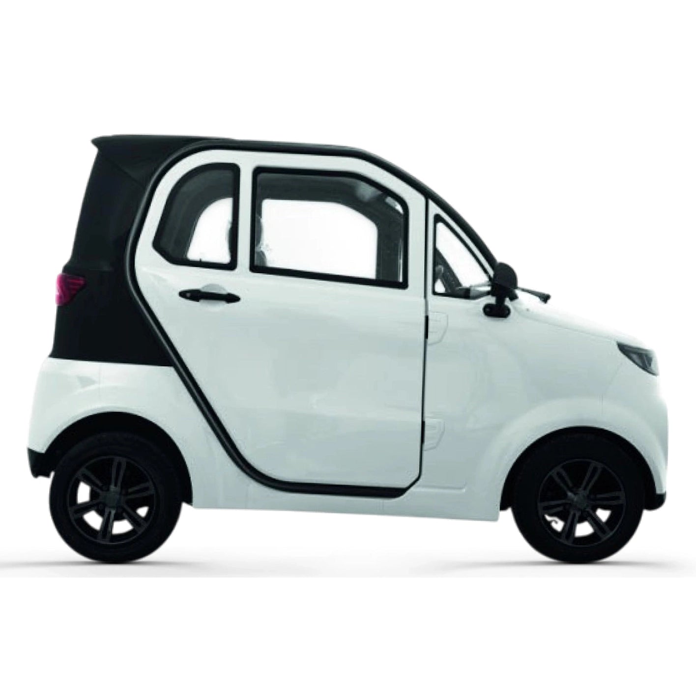 Tomos EC01 – Elektrische Brommobiel – Microcar 45 km/u – 2500W Motor – 100 km Actieradius – 2-zitter met Luxe Uitvoering - Wit