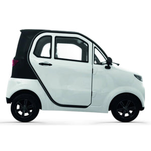 Tomos EC01 – Elektrische Brommobiel – Microcar 45 km/u – 2500W Motor – 100 km Actieradius – 2-zitter met Luxe Uitvoering - Wit