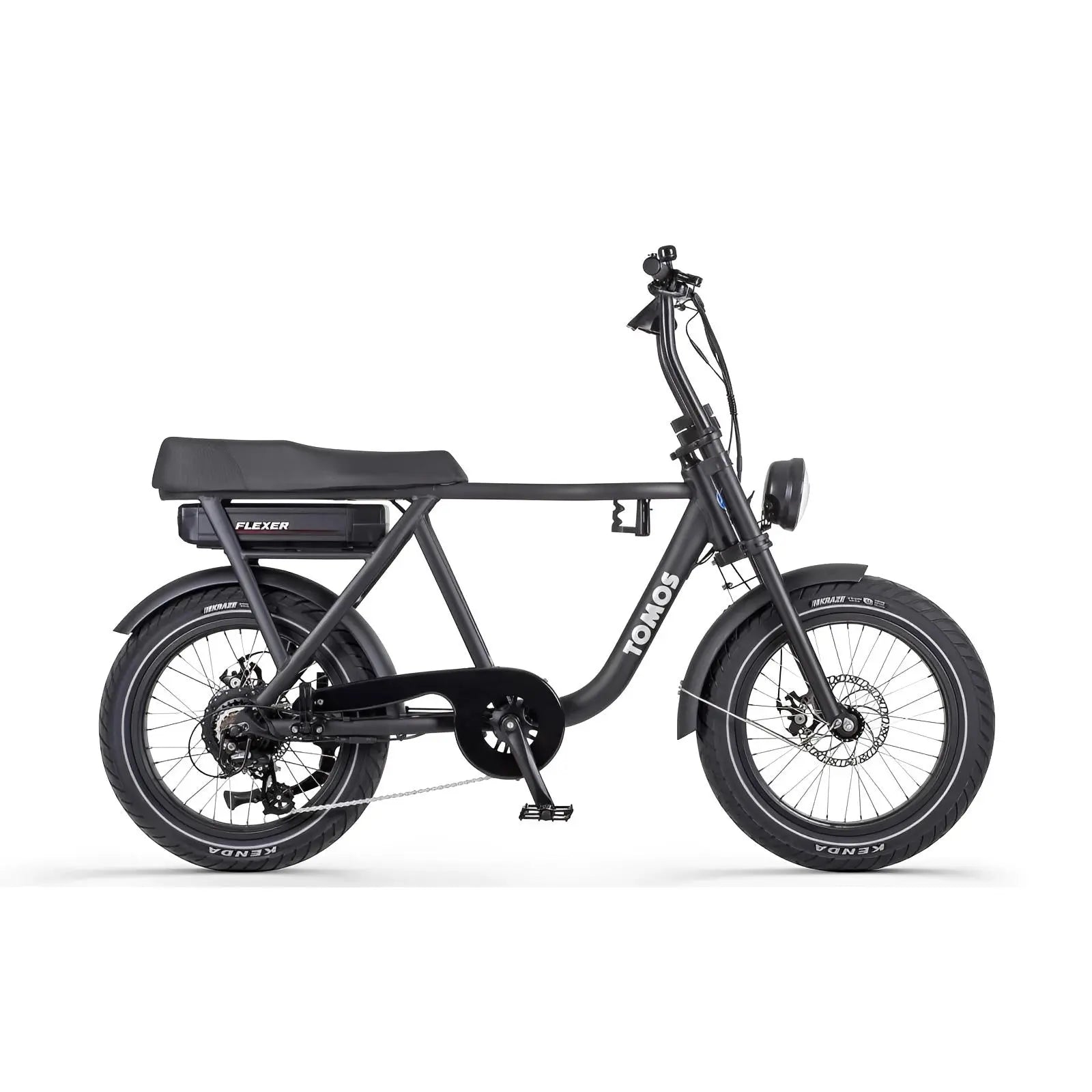 Tomos Flexer Fatbike - Hoge Instap - Mat Zwart - AE-trading