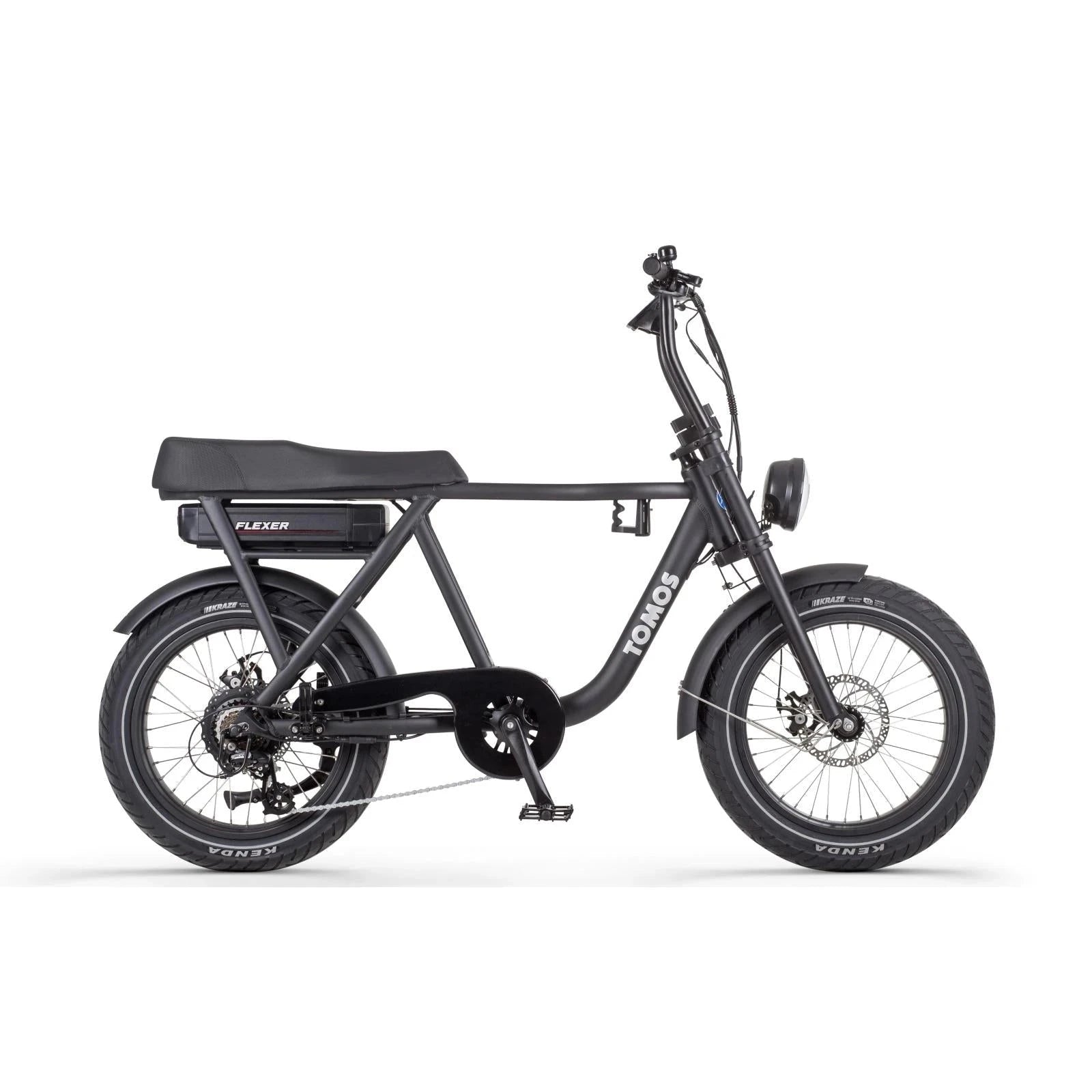 Tomos Flexer Fatbike - Hoge Instap - Mat Zwart
