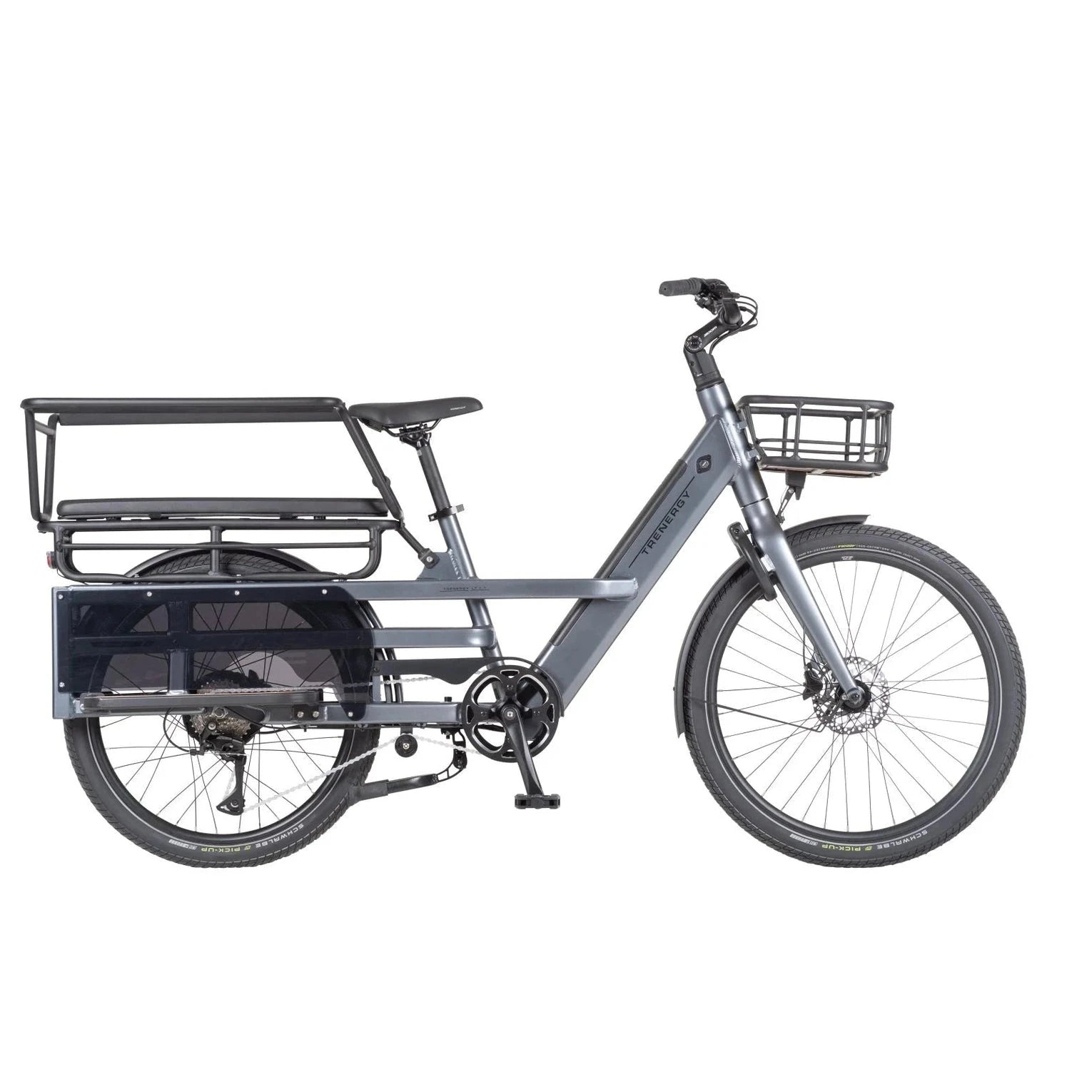 Trenergy Longtail LT S8 Elektrische Fiets - Elektrische Longtail - Donker IJzig Grijs - AE-trading