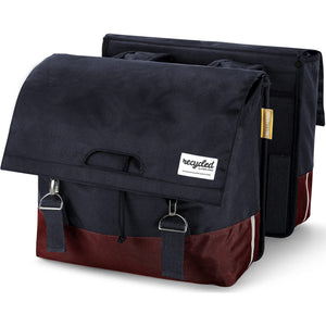 Urban Proof fietstas dubbel 40L recycled rood grijs - AE-trading