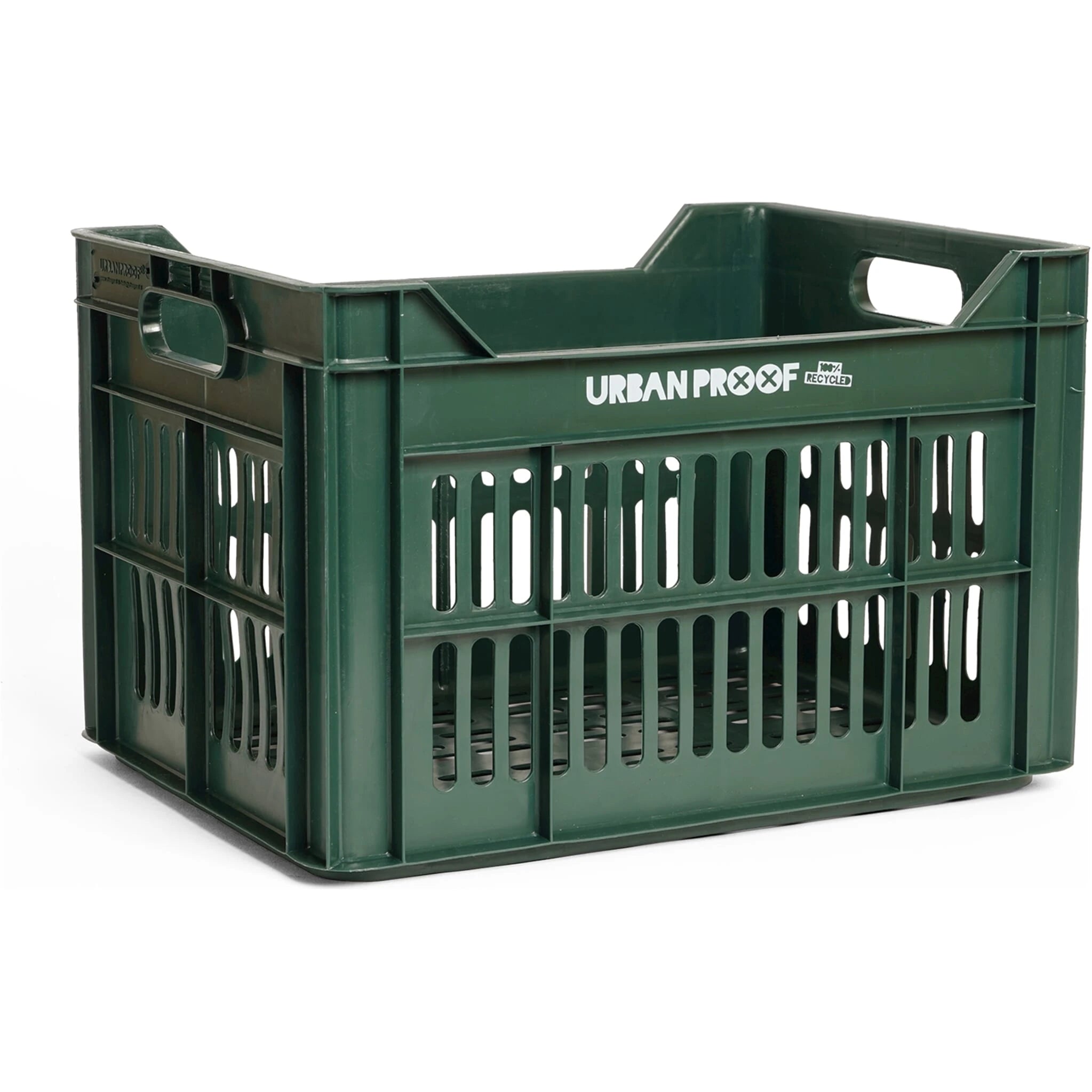 Urban Proof fietskrat 30L forest green recycled 40x30x25cm - AE-trading