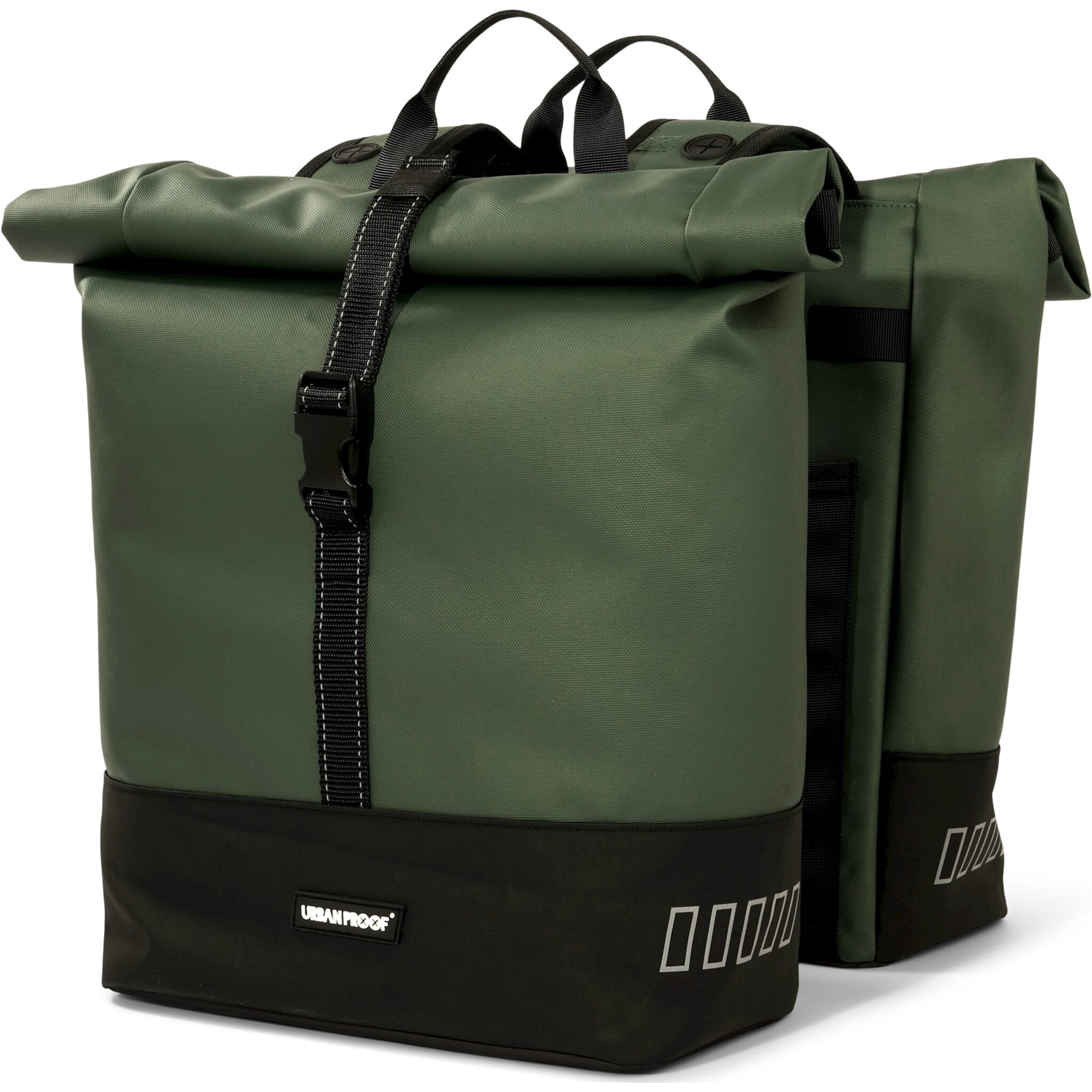 Urban Proof double rolltop bag 38L recycled groen - AE-trading