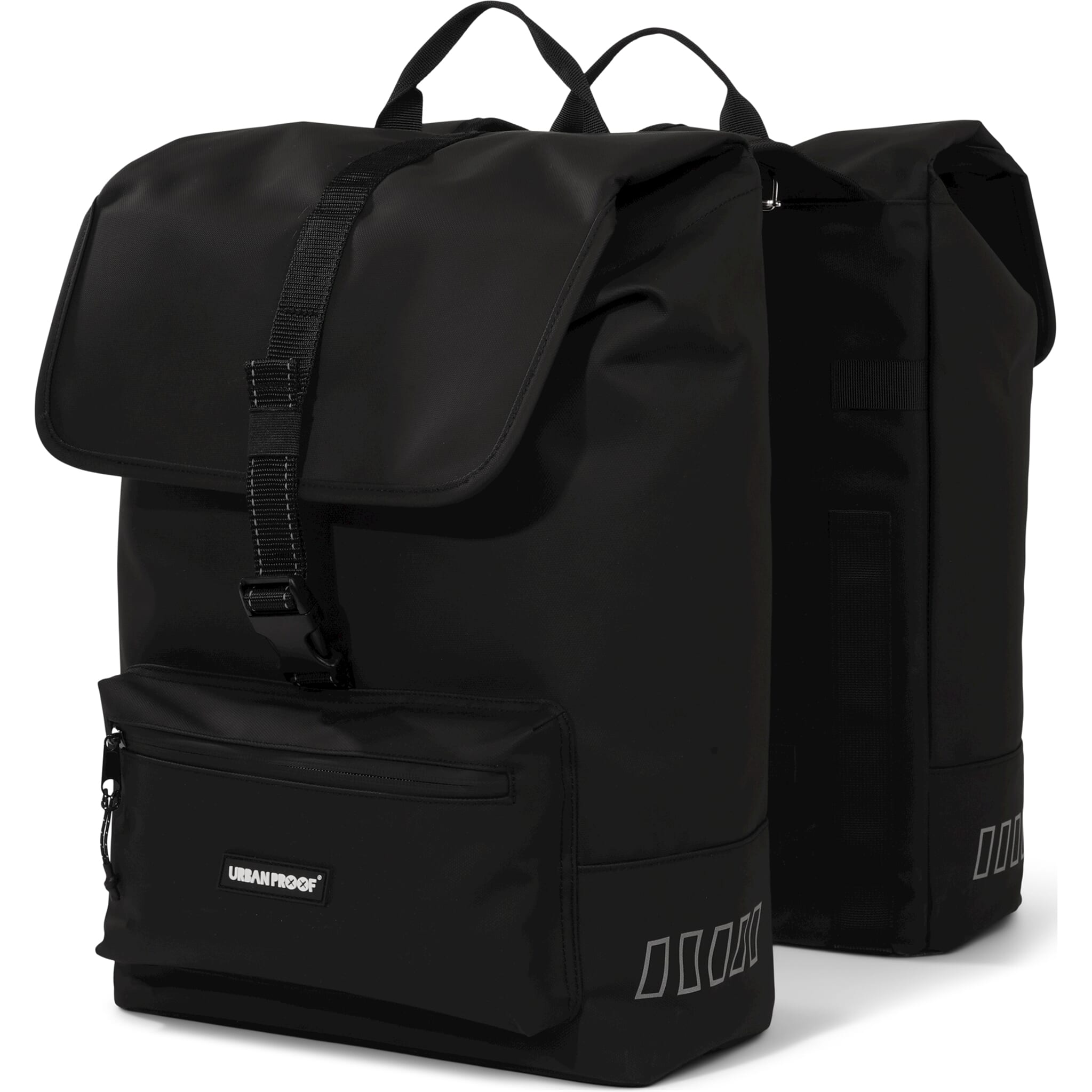 Urban Proof double cargo bag 38L recycled zwart - AE-trading