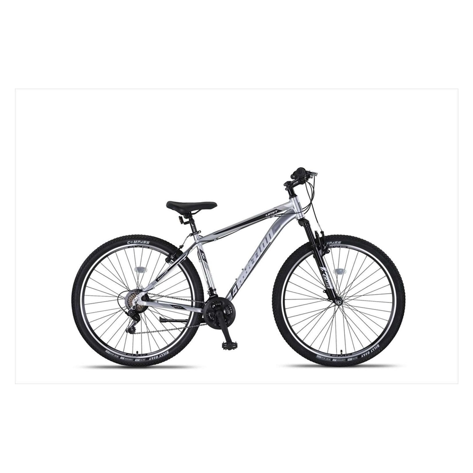 Umit 4 motion 27.5 inch V-Brakes - Chroom-Zwart - Jongensfiets - AE-trading