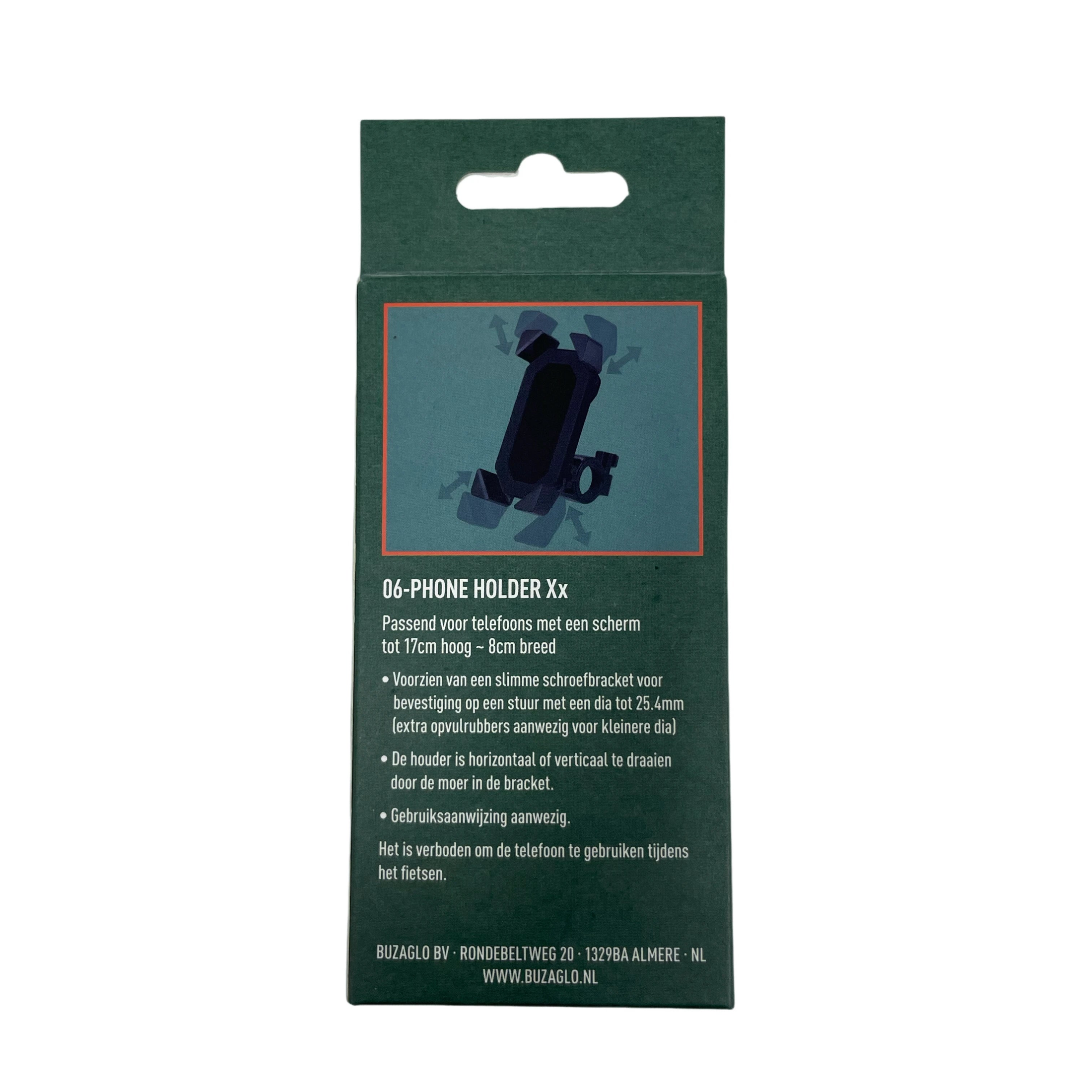 Universele Fietsstuur Telefoonhouder Mirage XX Zwart - AE-trading