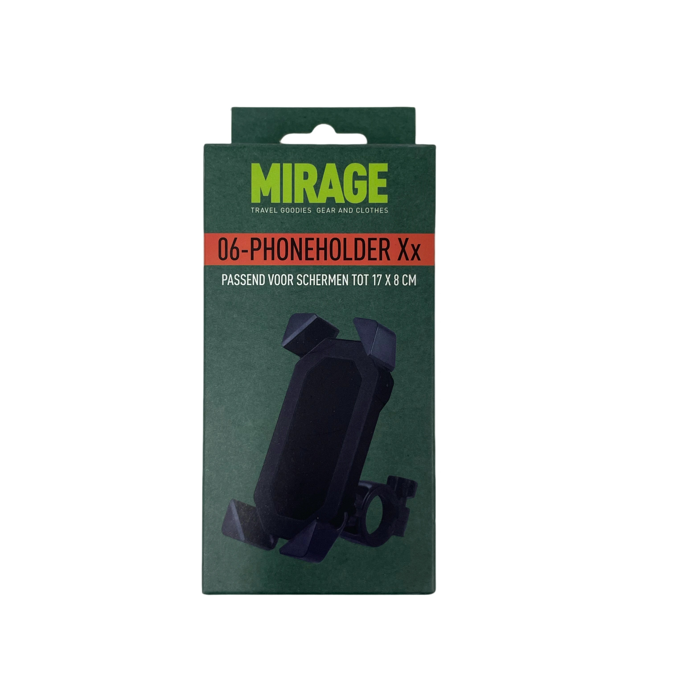 Universele Fietsstuur Telefoonhouder Mirage XX Zwart - AE-trading