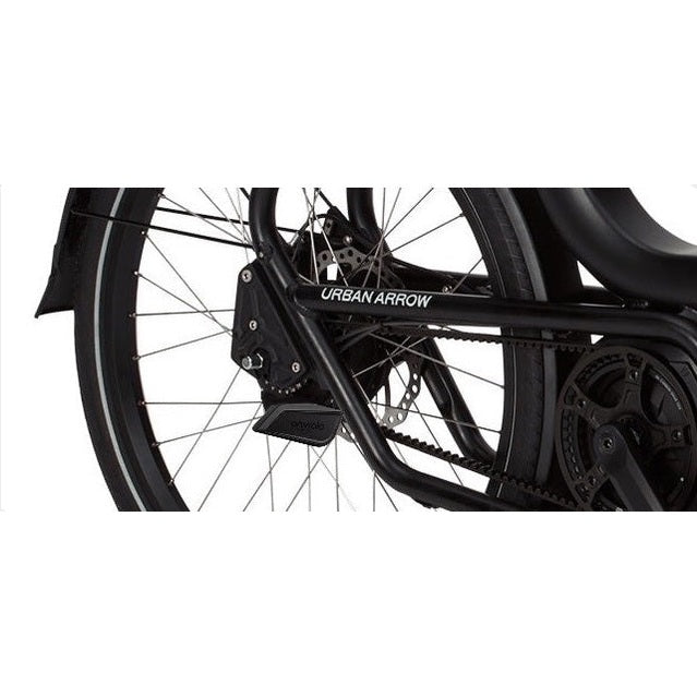 Urban Arrow Family Cargo Line 85Nm – Zwart – Elektrische Bakfiets – Enviolo Automatiq – 500Wh – Incl. Regenhuif & Extra Zitbankje - AE-trading