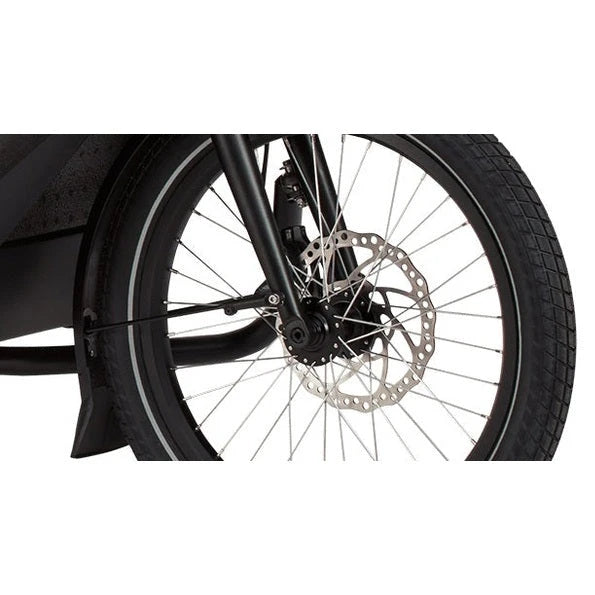 Urban Arrow Family Cargo Line 85Nm – Zwart – Elektrische Bakfiets – Enviolo Automatiq – 500Wh – Incl. Regenhuif & Extra Zitbankje - AE-trading