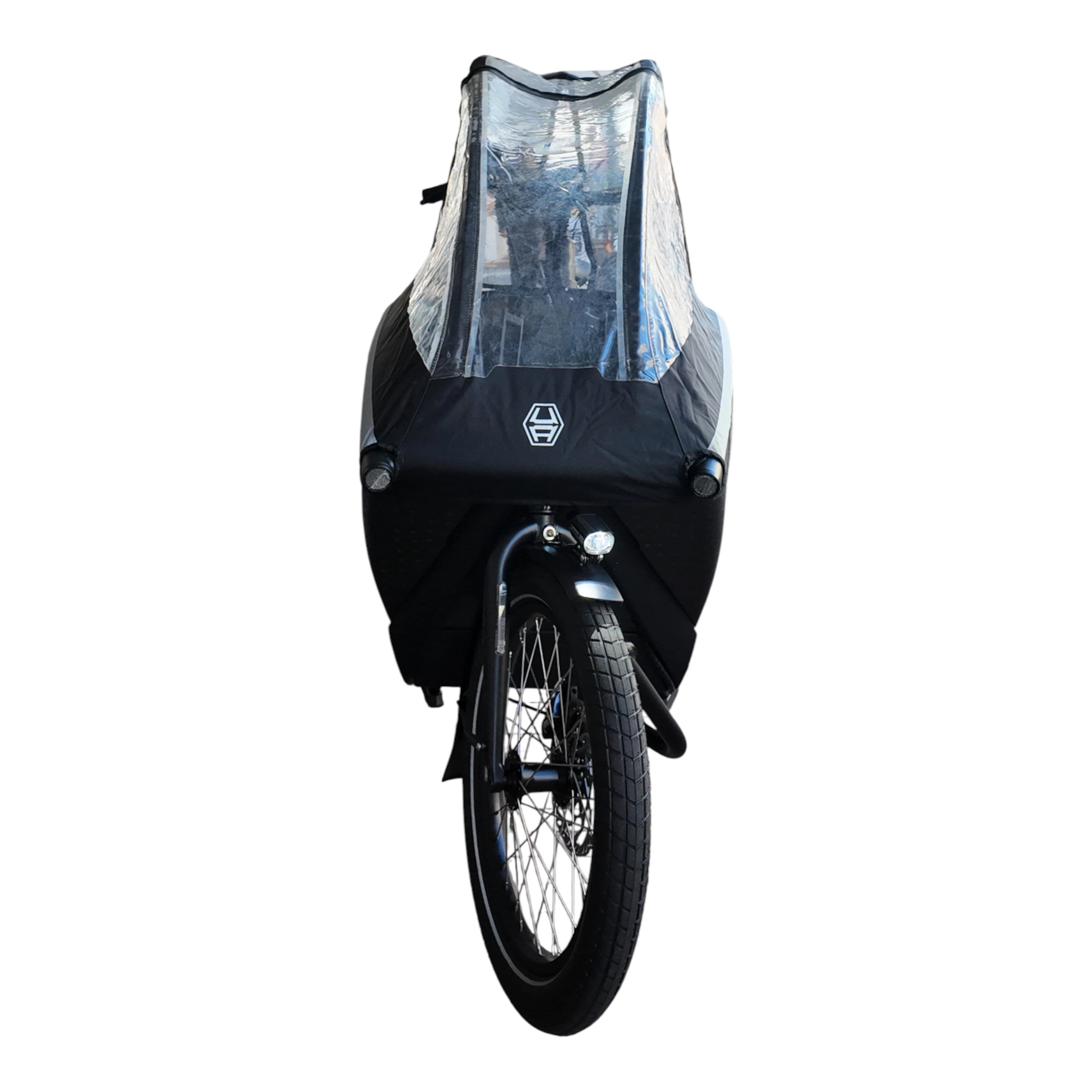 Urban Arrow Family Cargo Line 85Nm – Zwart – Elektrische Bakfiets – Enviolo Automatiq – 500Wh – Incl. Regenhuif & Extra Zitbankje - AE-trading