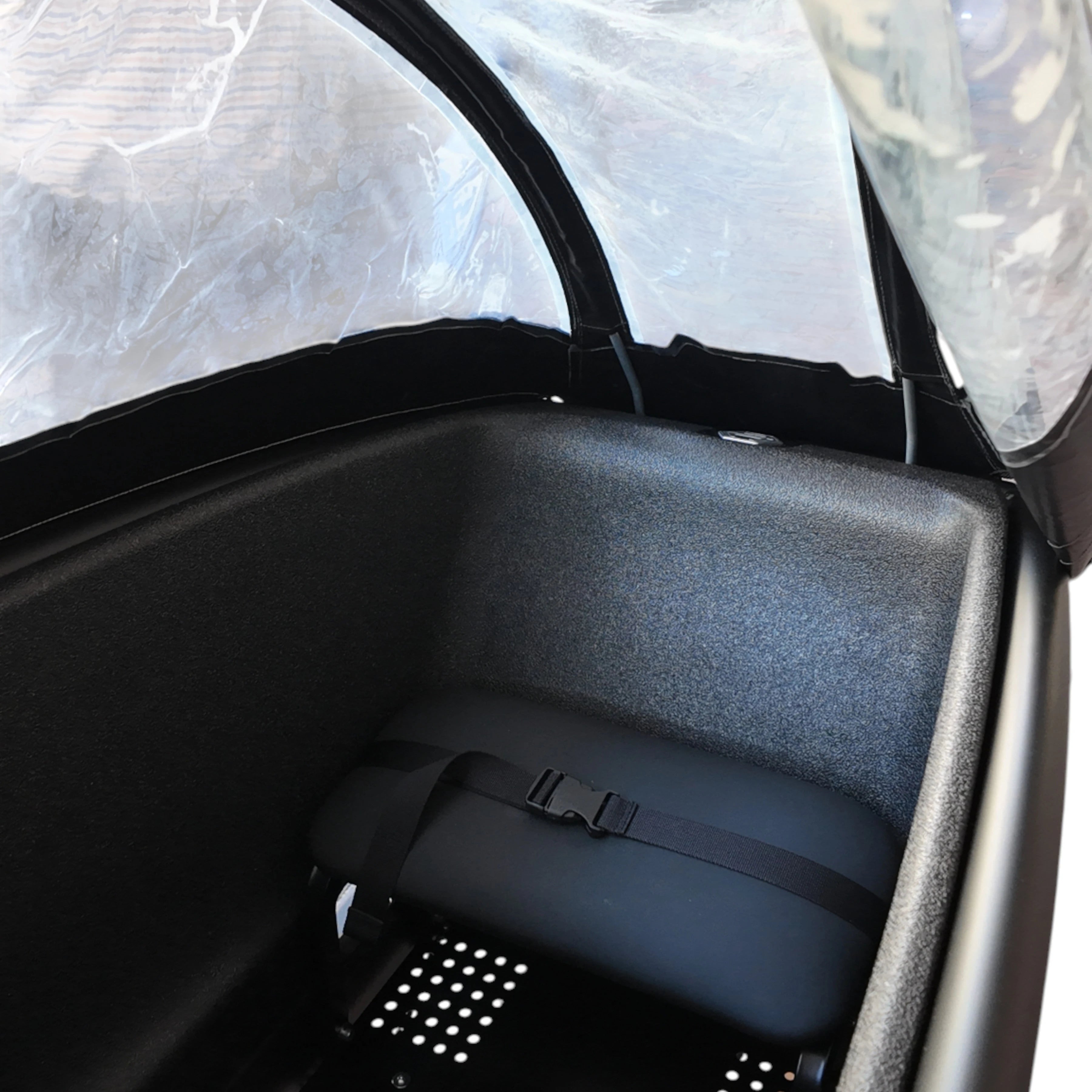 Urban Arrow Family Cargo Line 85Nm – Zwart – Elektrische Bakfiets – Enviolo Automatiq – 500Wh – Incl. Regenhuif & Extra Zitbankje - AE-trading