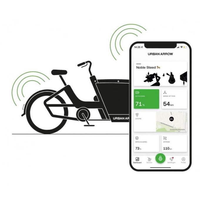 Urban Arrow FamilyNext Advanced 2026 - Zwart - 540Wh - AE-trading