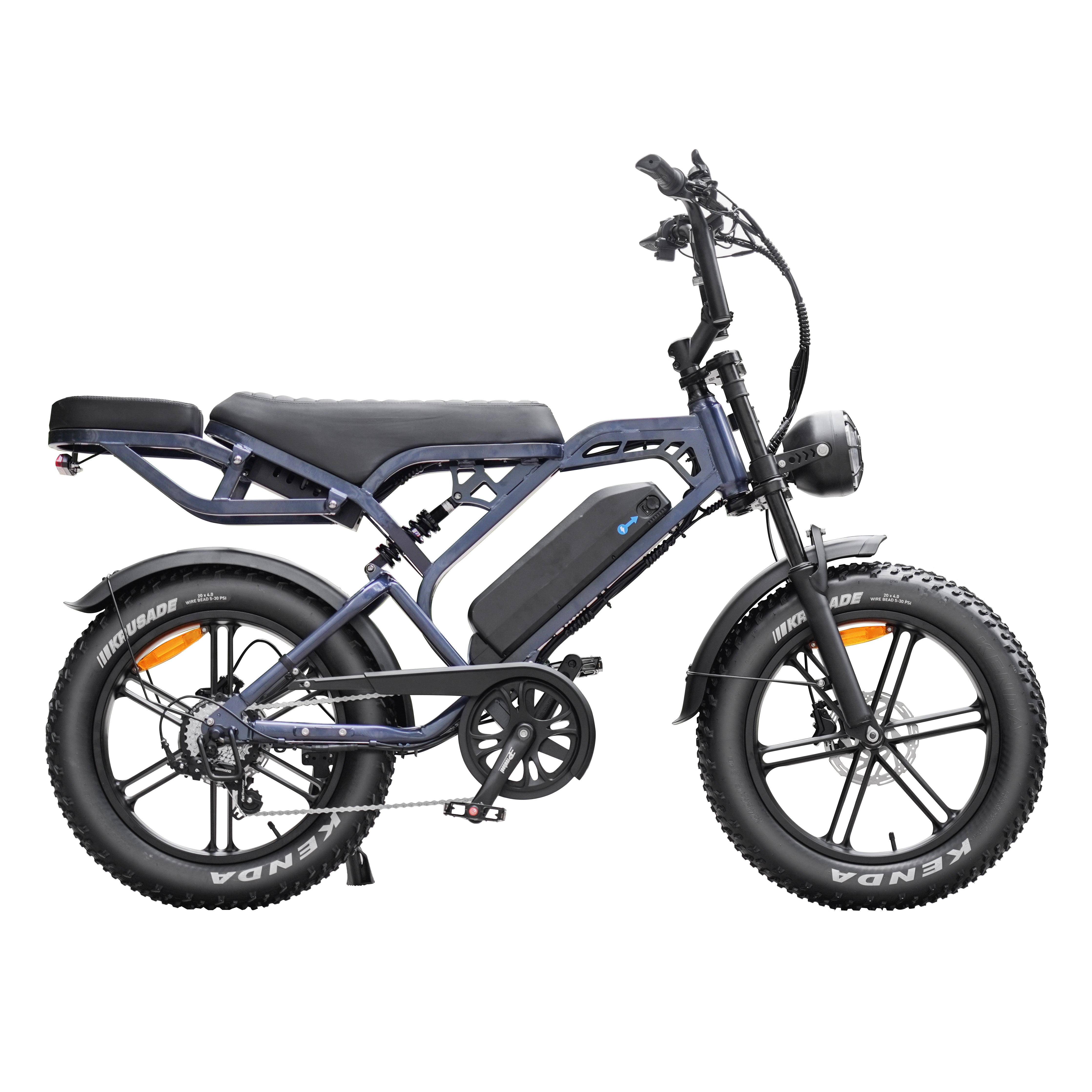 V20 Pro Fatbike Donker Grijs 2025 – Elektrische Fatbike – Hydraulische Remmen – Inclusief Accessoiresset - AE-trading