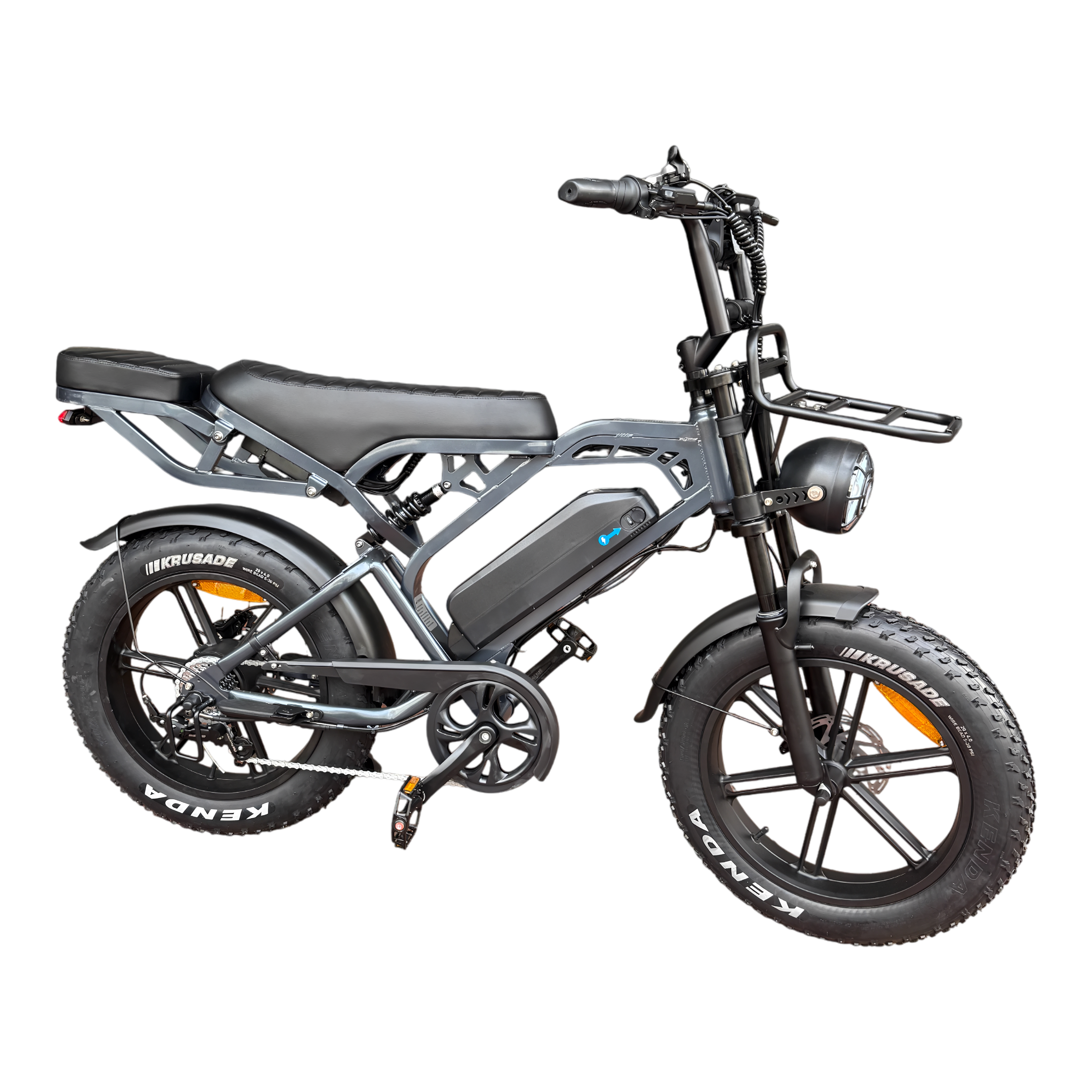 V20 Pro Fatbike Donker Grijs 2025 – Elektrische Fatbike – Hydraulische Remmen – Inclusief Accessoiresset - AE-trading