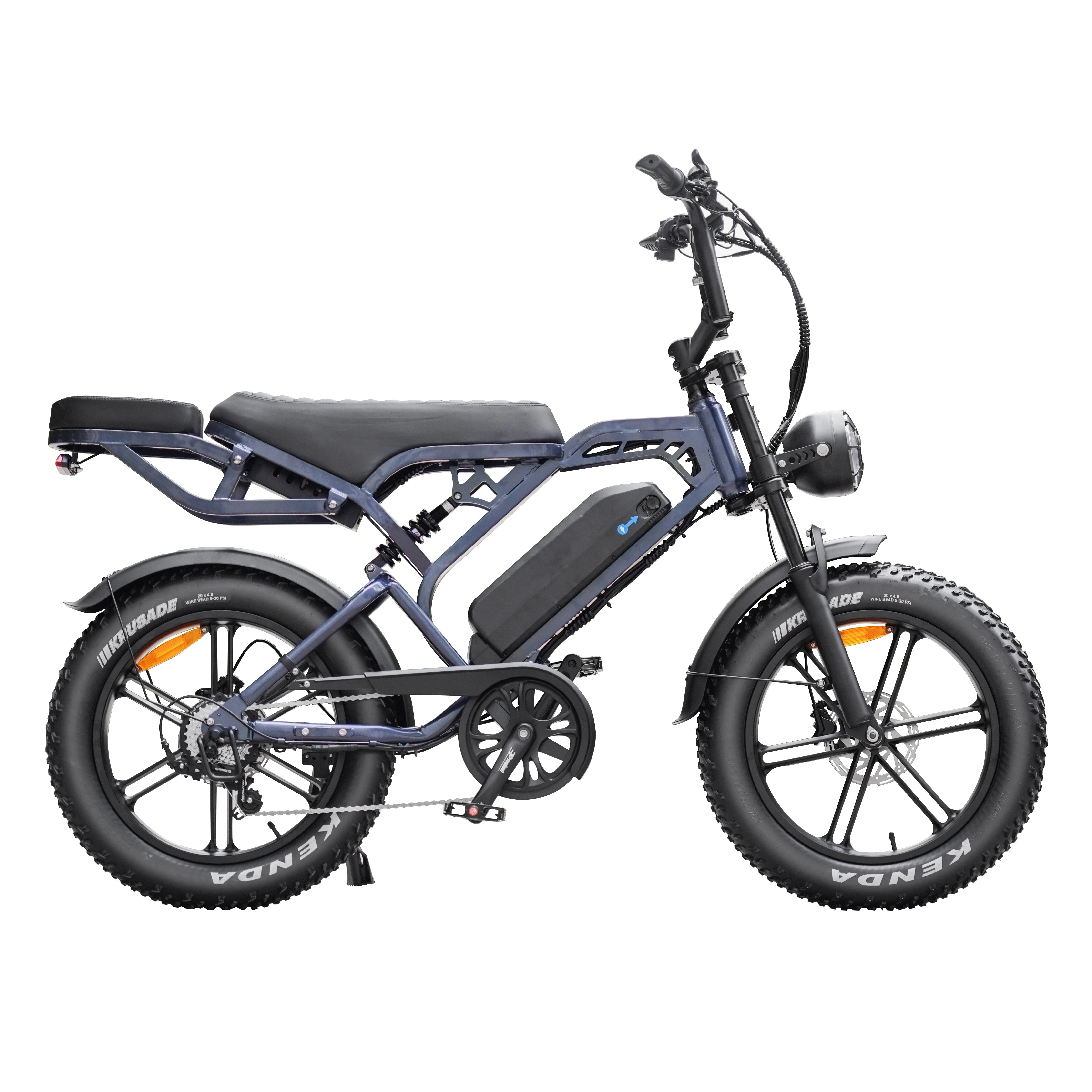 V20 Pro Fatbike Donker Grijs 2025 – Elektrische Fatbike – Hydraulische Remmen – Inclusief Accessoiresset - AE-trading