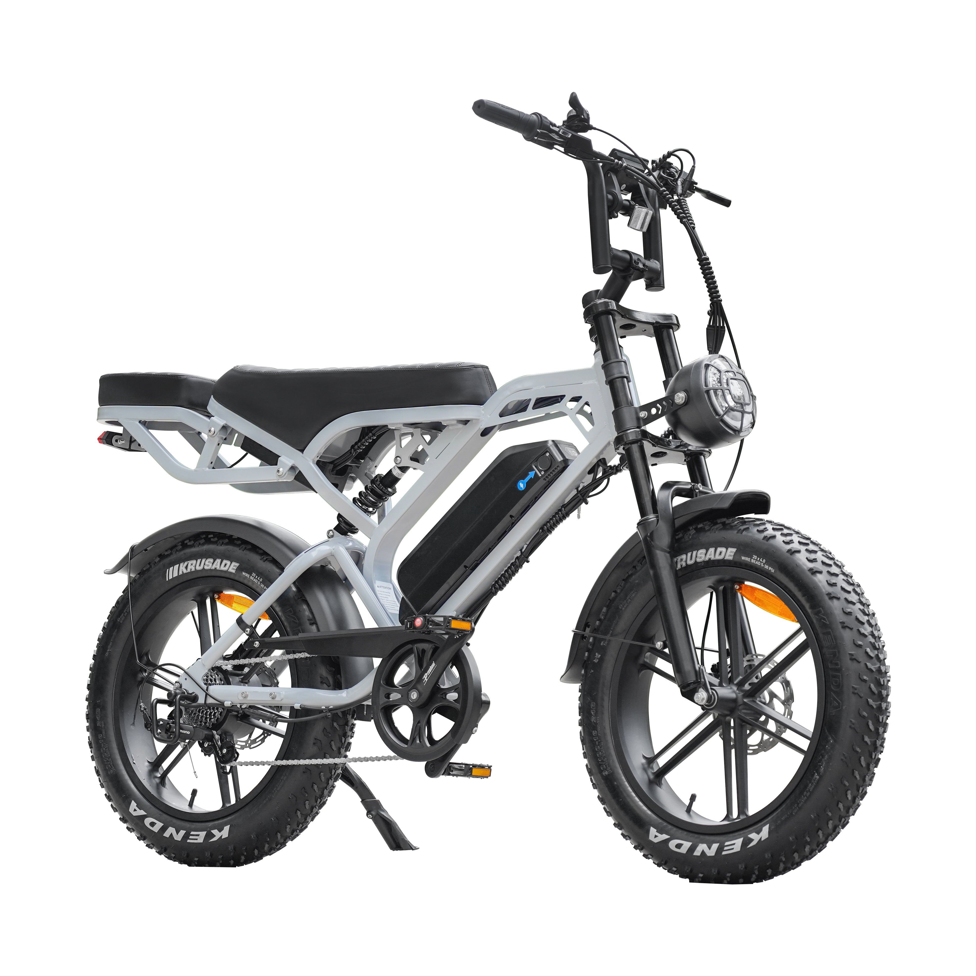 V20 Pro Fatbike Licht Grijs 2025 – Elektrische Fatbike – Hydraulische Remmen – Inclusief Accessoires - AE-trading